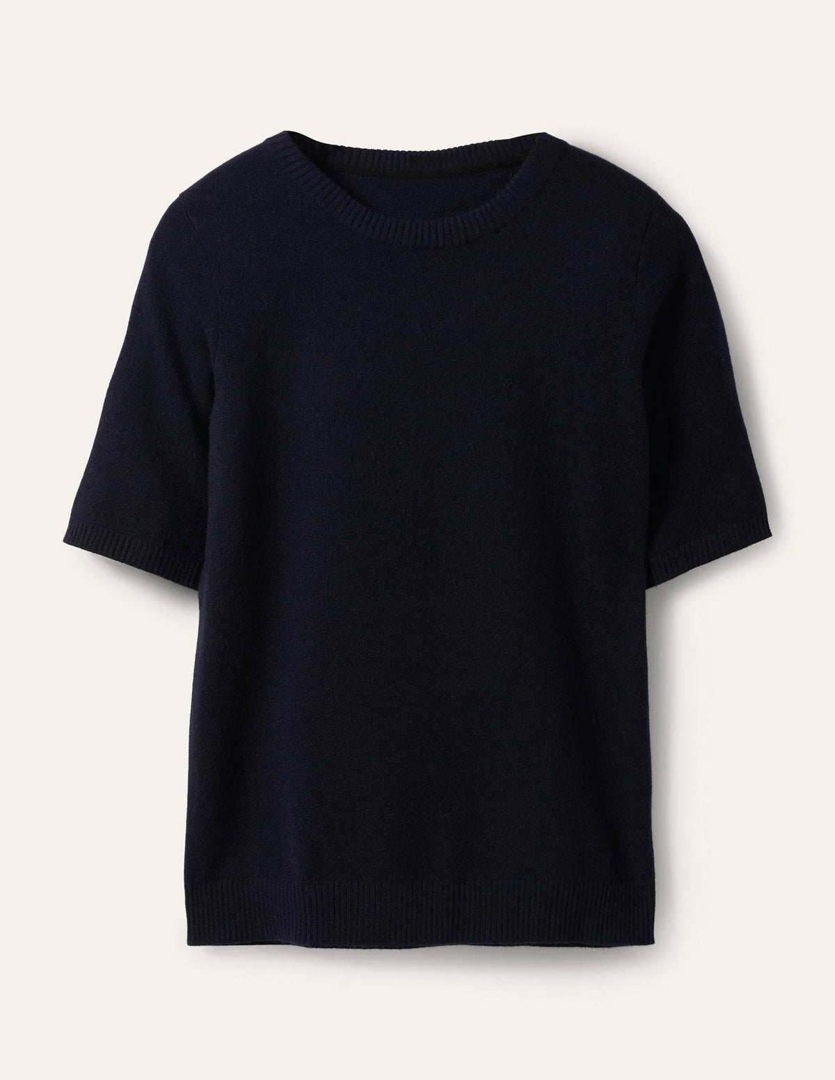 Cashmere Knitted Top-Navy - Image 5