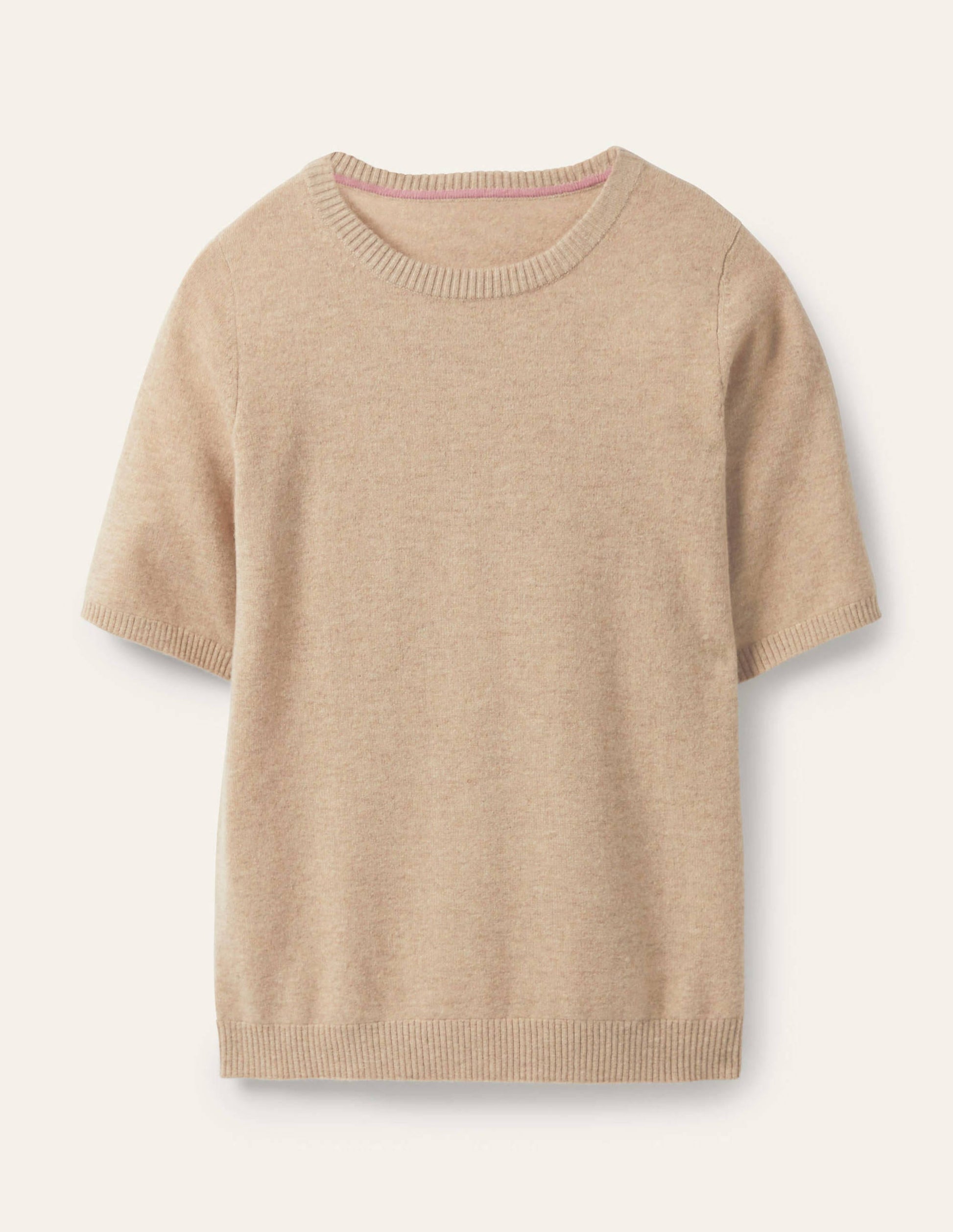 Cashmere Knitted Top-Chinchilla Melange-5
