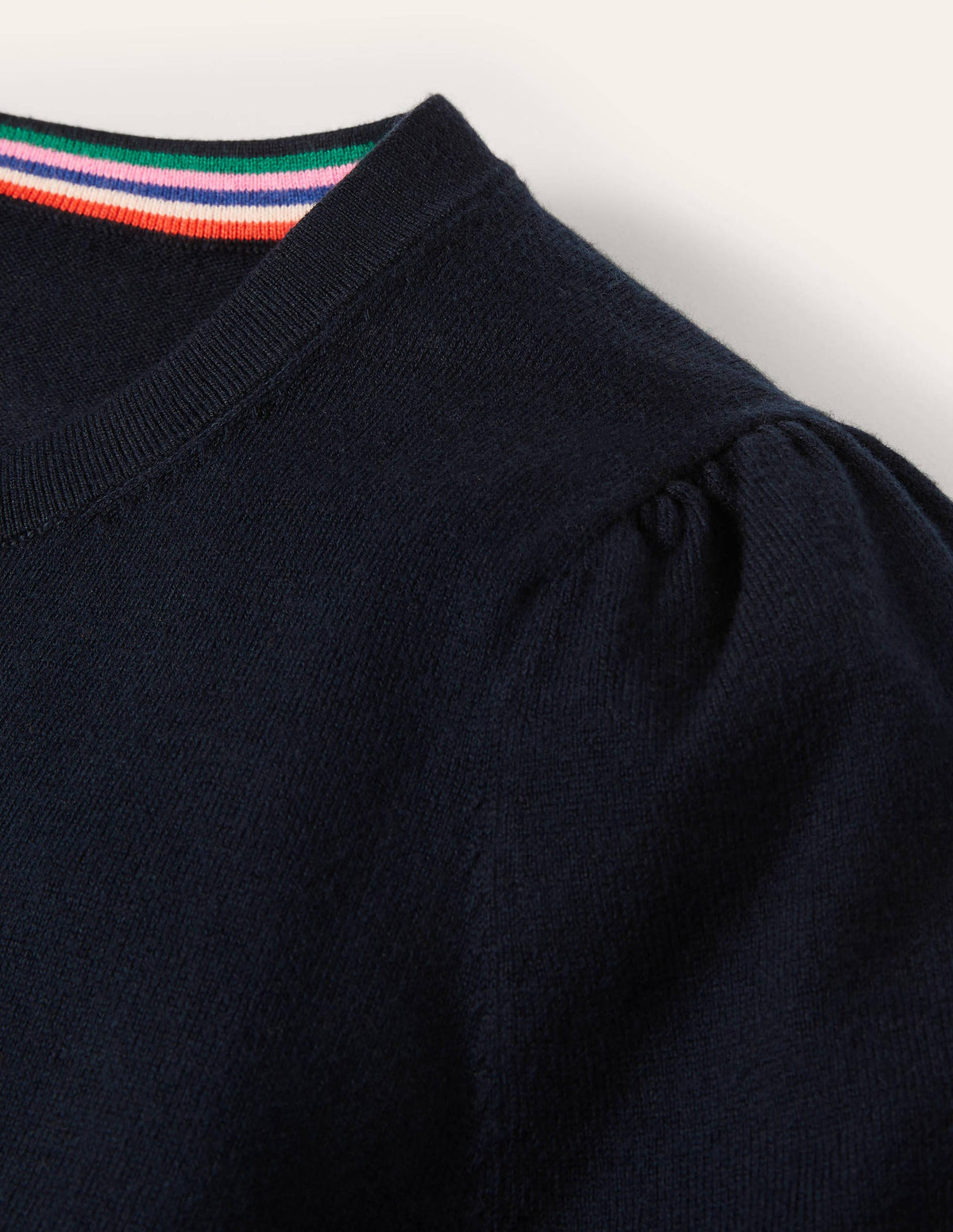Cotton Crew Neck Sweater-Navy - Image 11