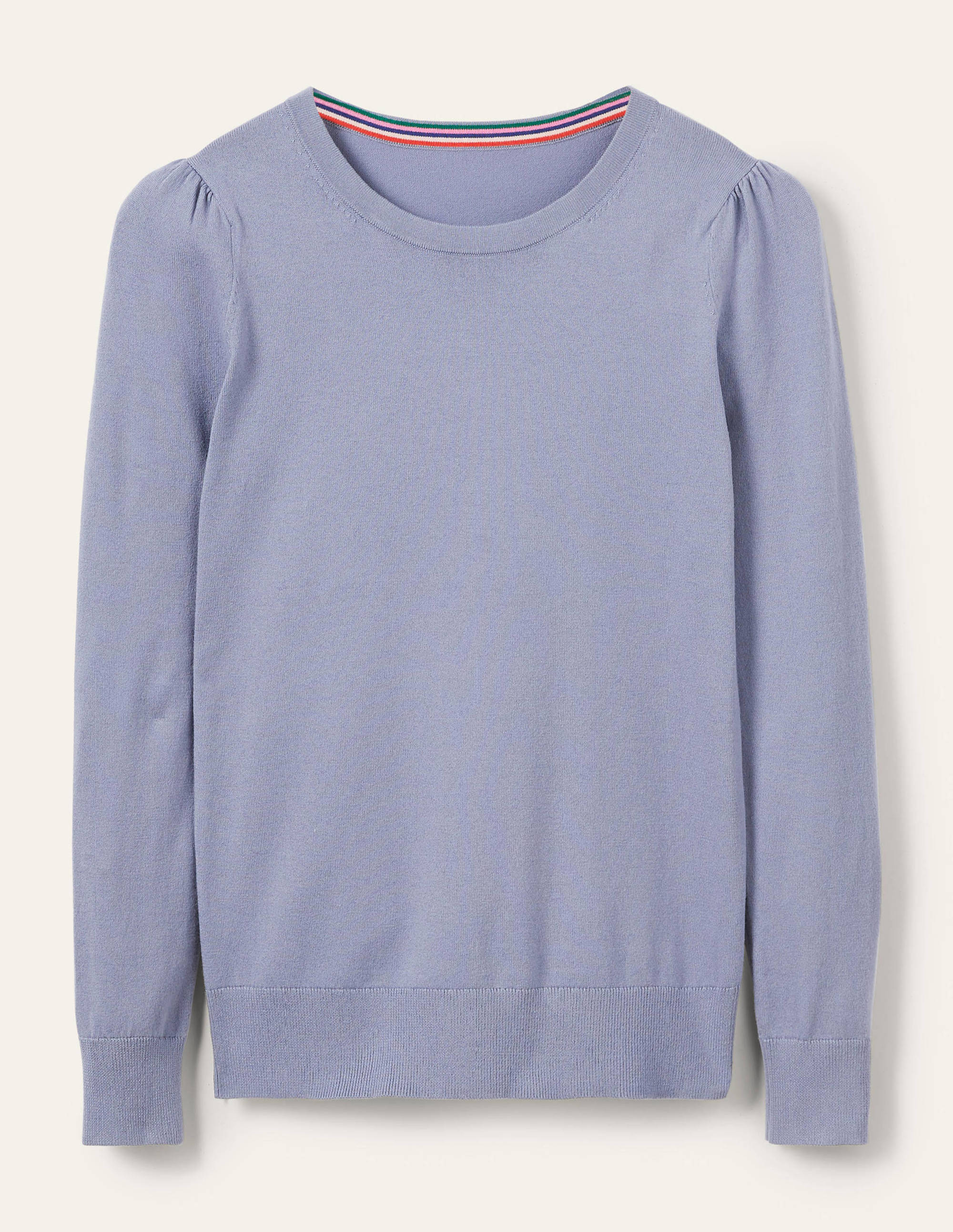 Cotton Crew Neck Sweater-River - Image 5