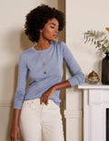 Cotton Crew Neck Sweater-River
