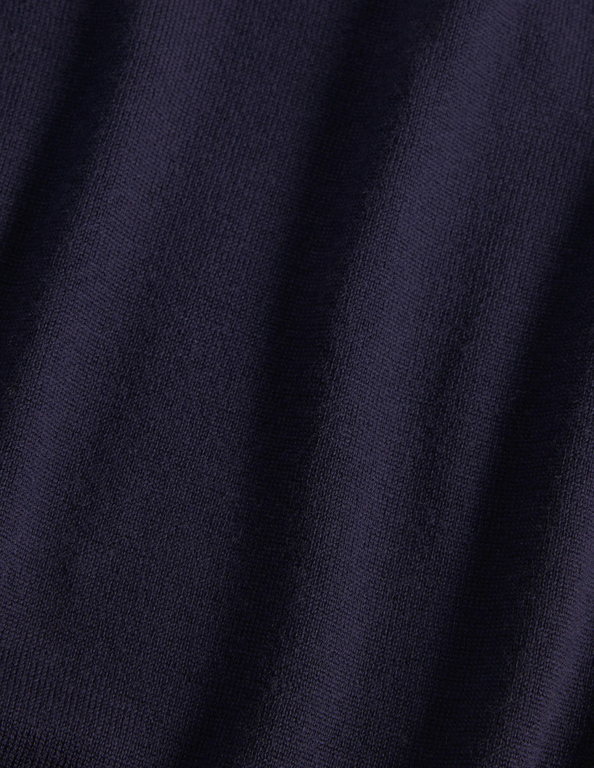 Merino Scallop Knitted Top-Navy - Image 6