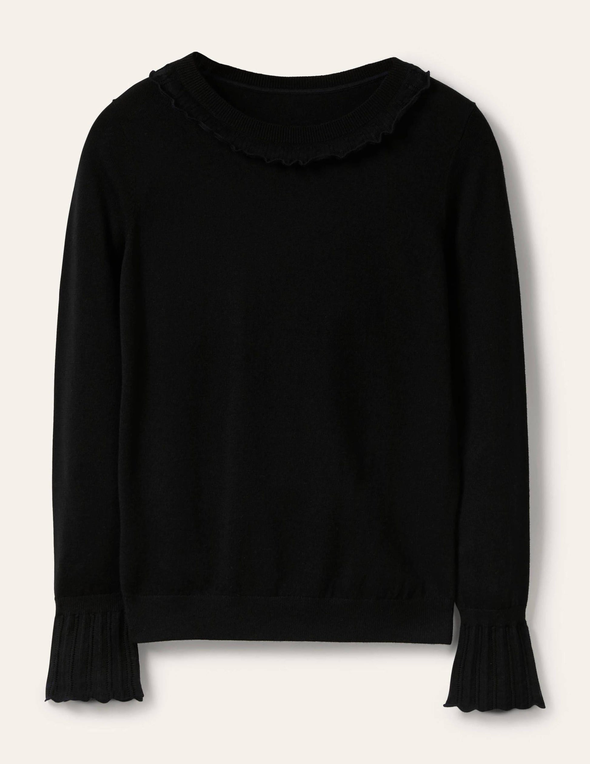 Aimee Pointelle Sweater-Black-5