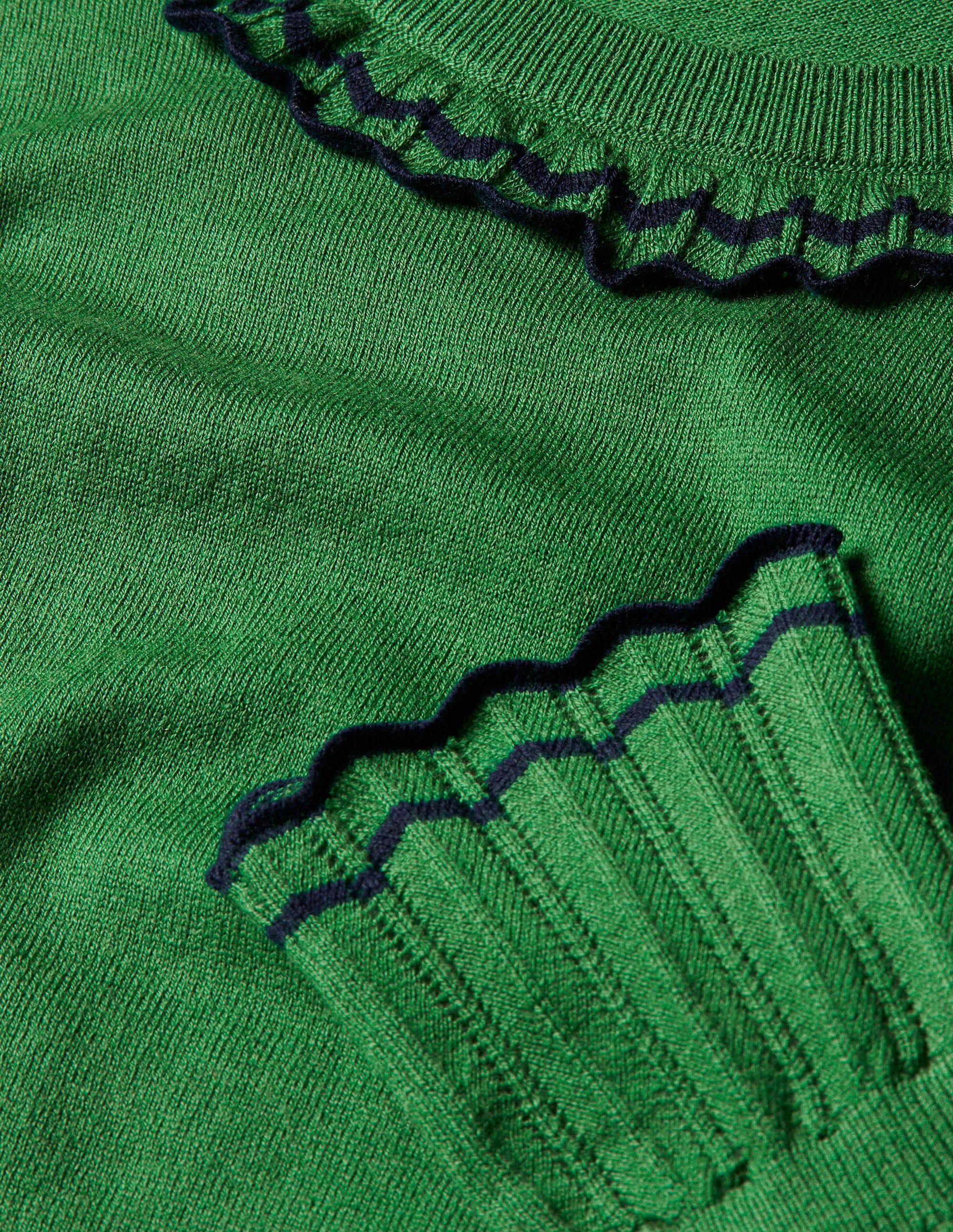Aimee Pointelle Sweater-Conifer - Image 6