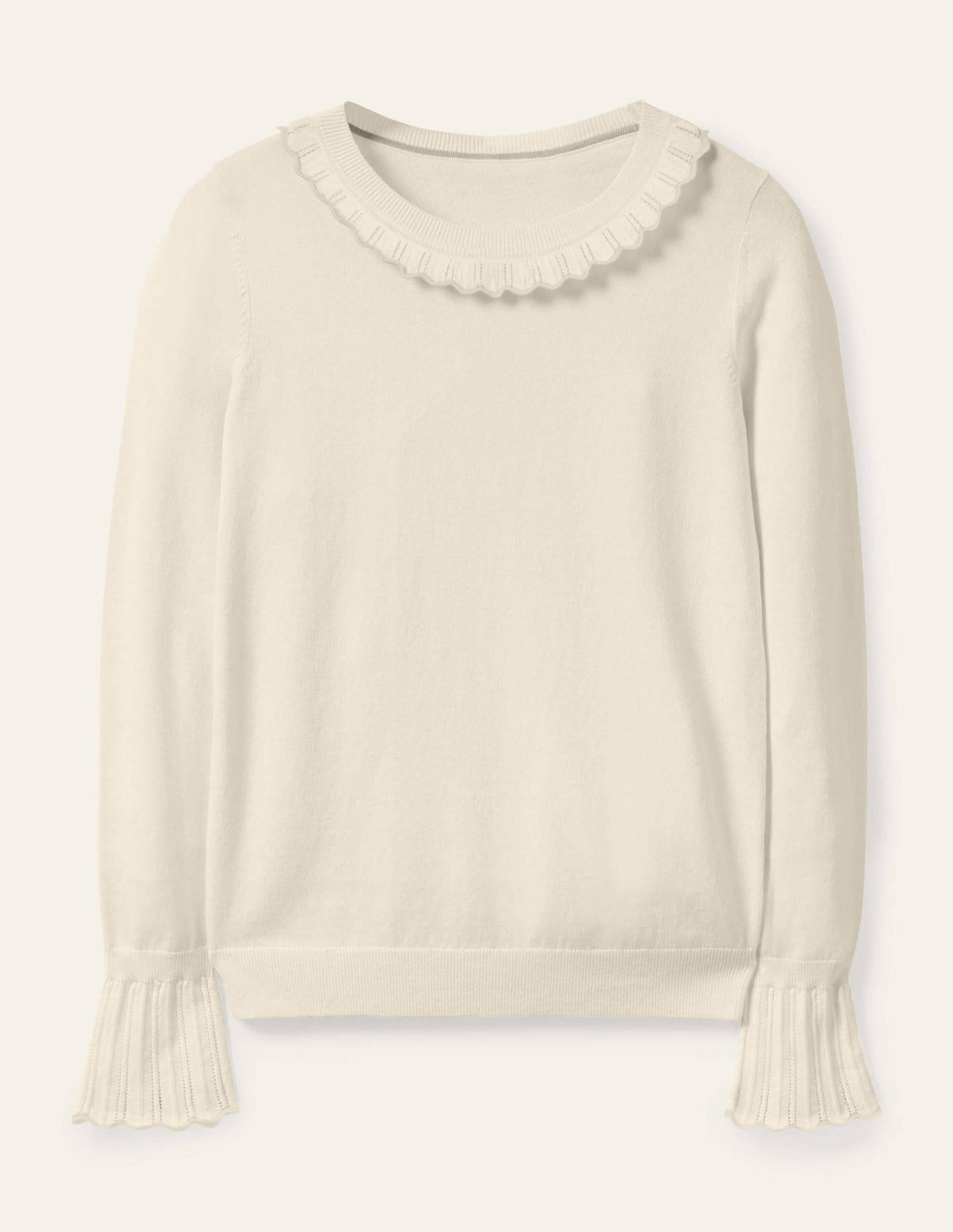 Aimee Pointelle Sweater-Ivory - Image 5