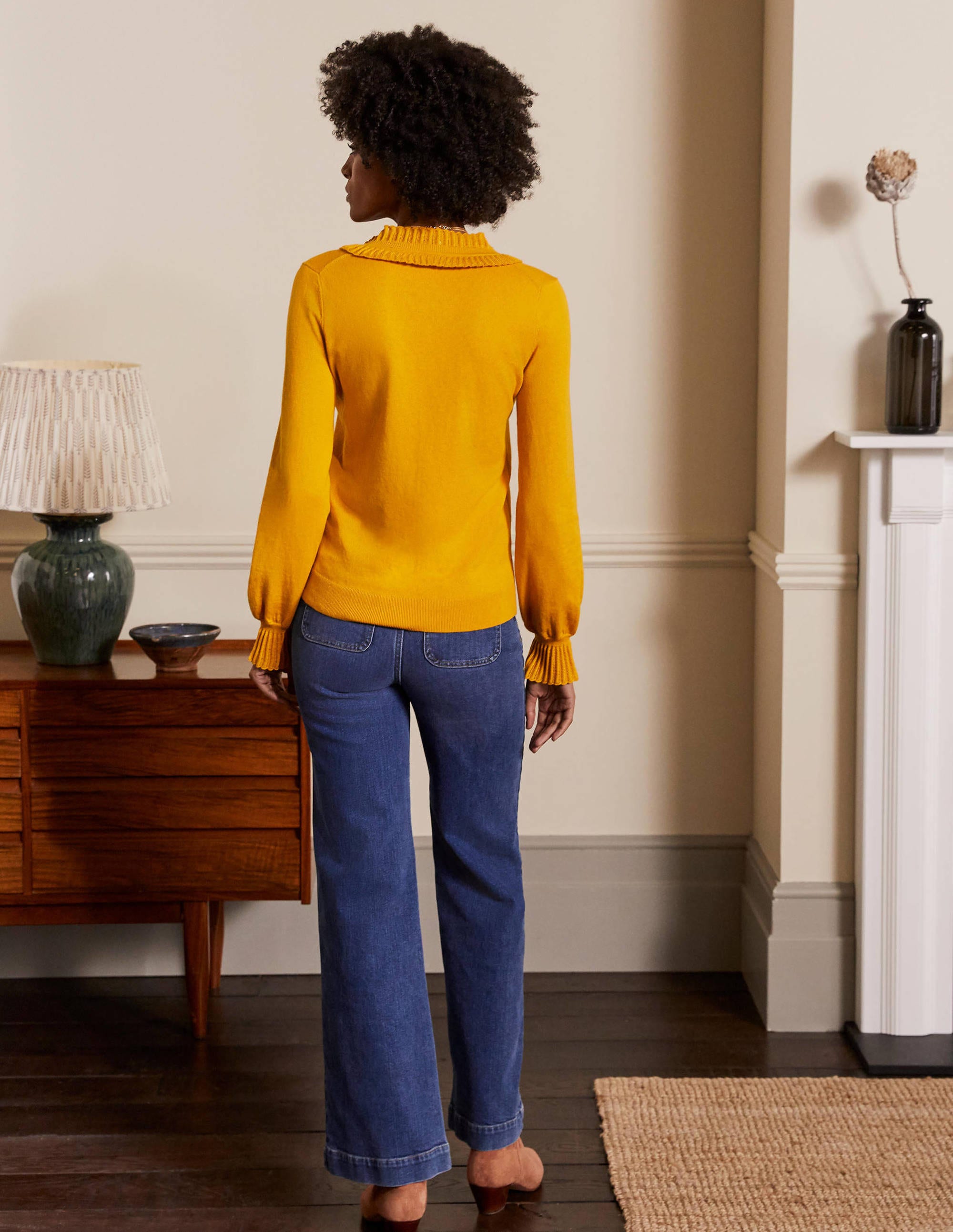 Frederica Pointelle Cardigan-Tuscan Sun - Image 3