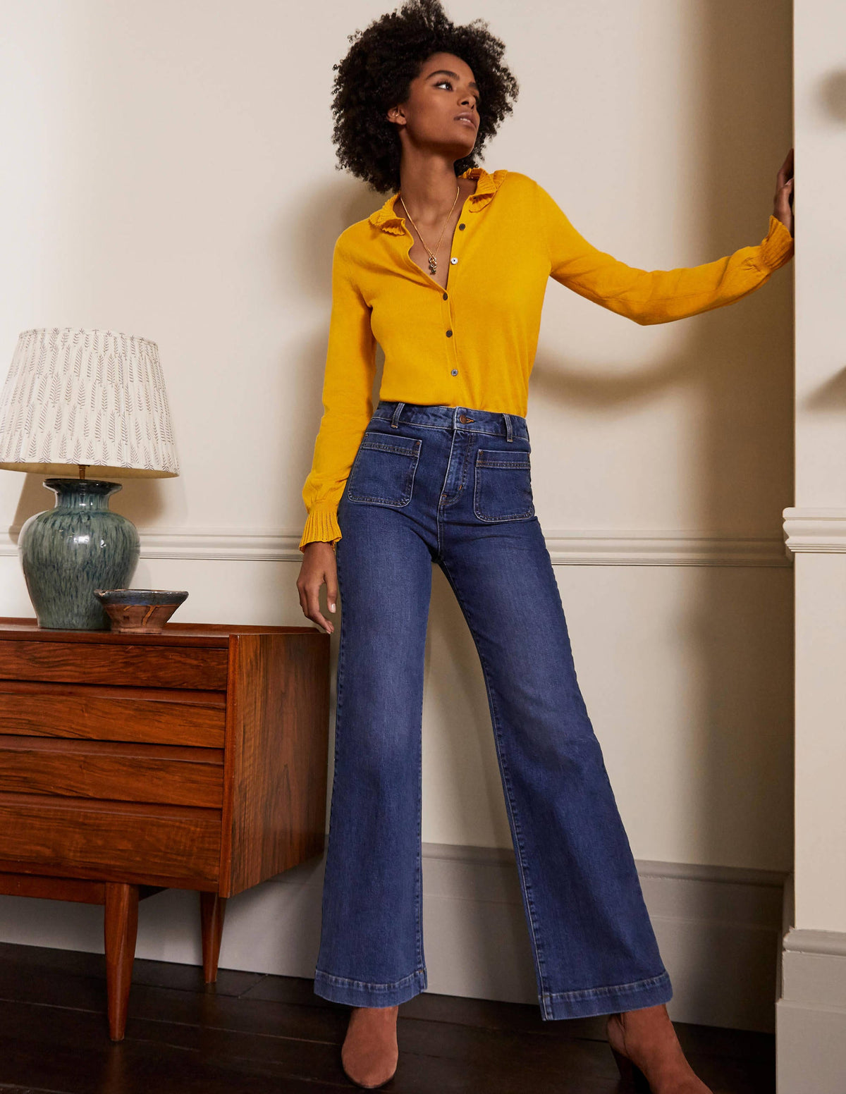 Frederica Pointelle Cardigan-Tuscan Sun-4