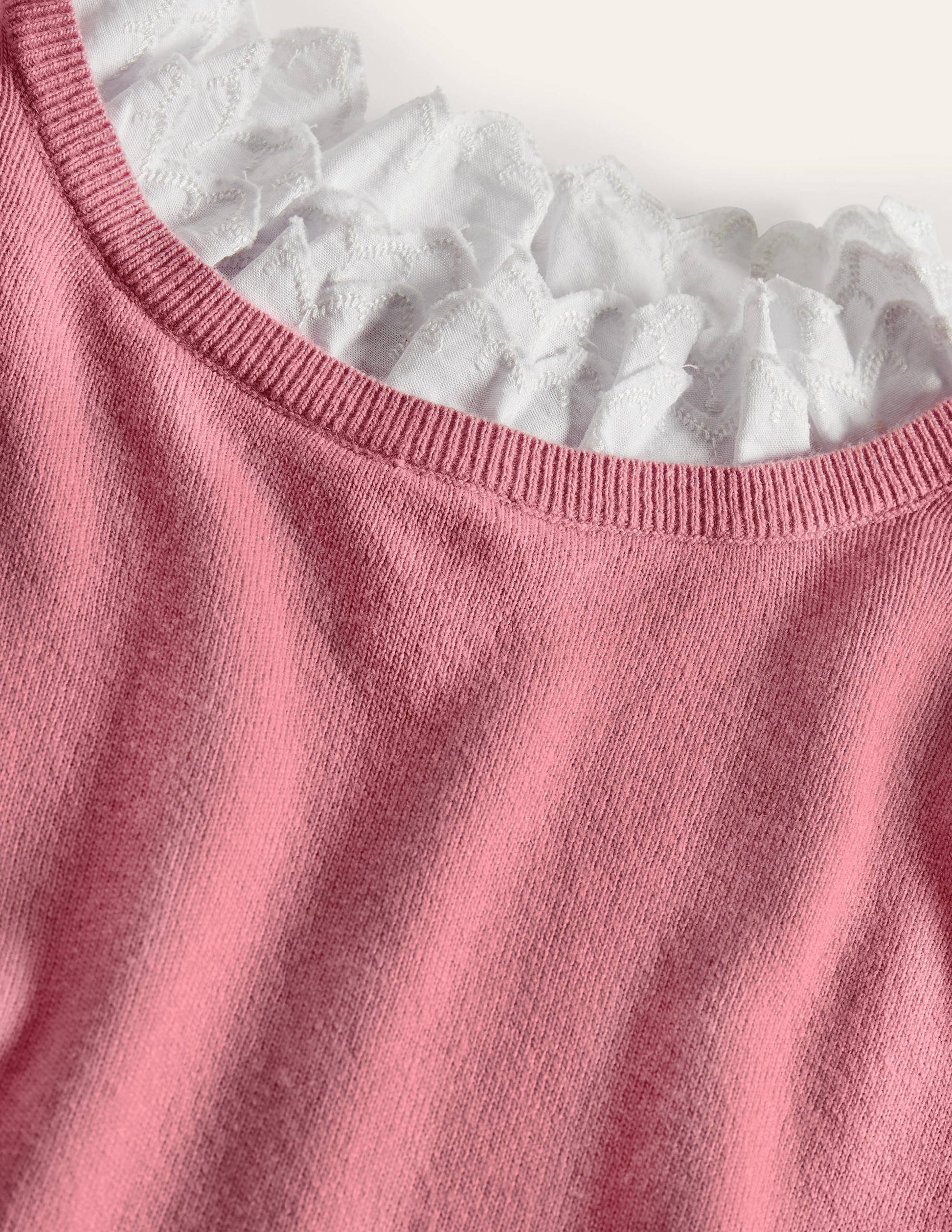Lydia Woven Frill Sweater-Formica Pink-7