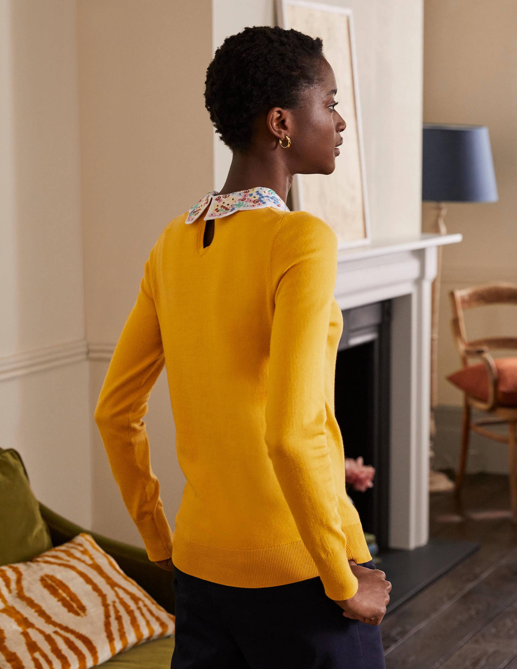 Colette Collar Sweater-Tuscan Sun - Image 3