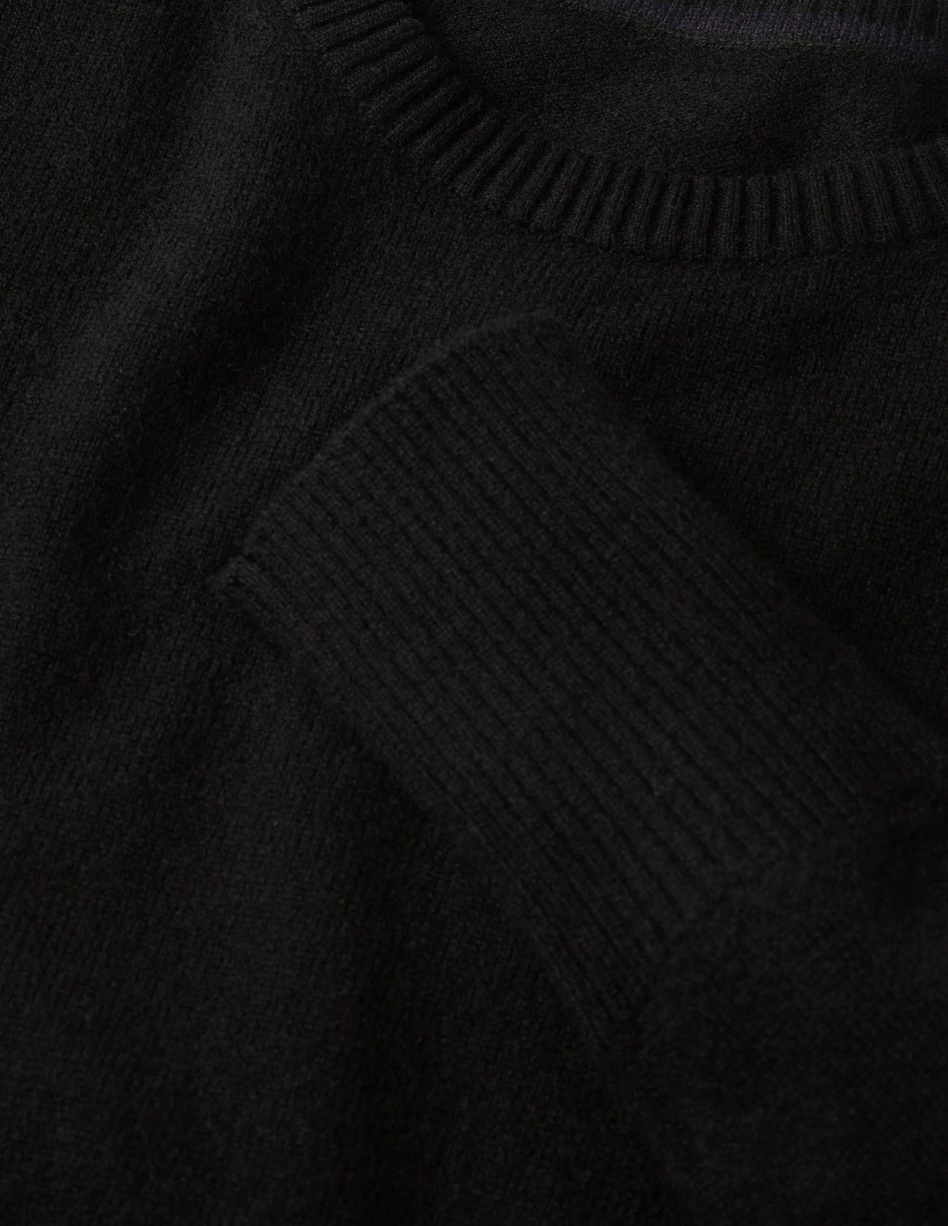 Cashmere Crew Neck Sweater-Black-6