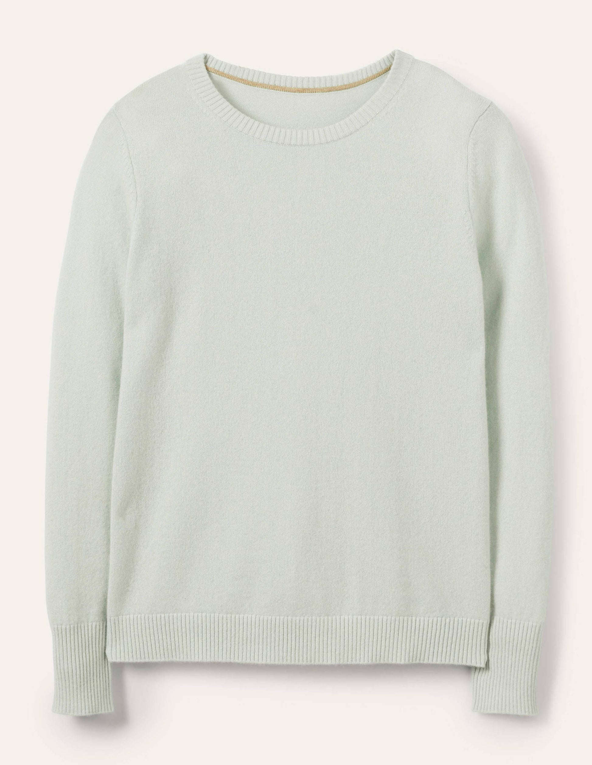 Cashmere Crew Neck Sweater-Mint Blue-5