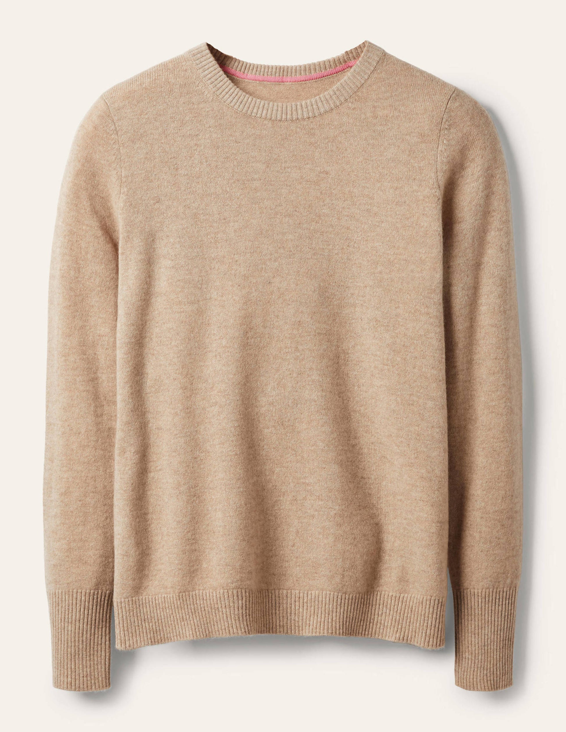 Cashmere Crew Neck Sweater-Chinchilla Melange-5