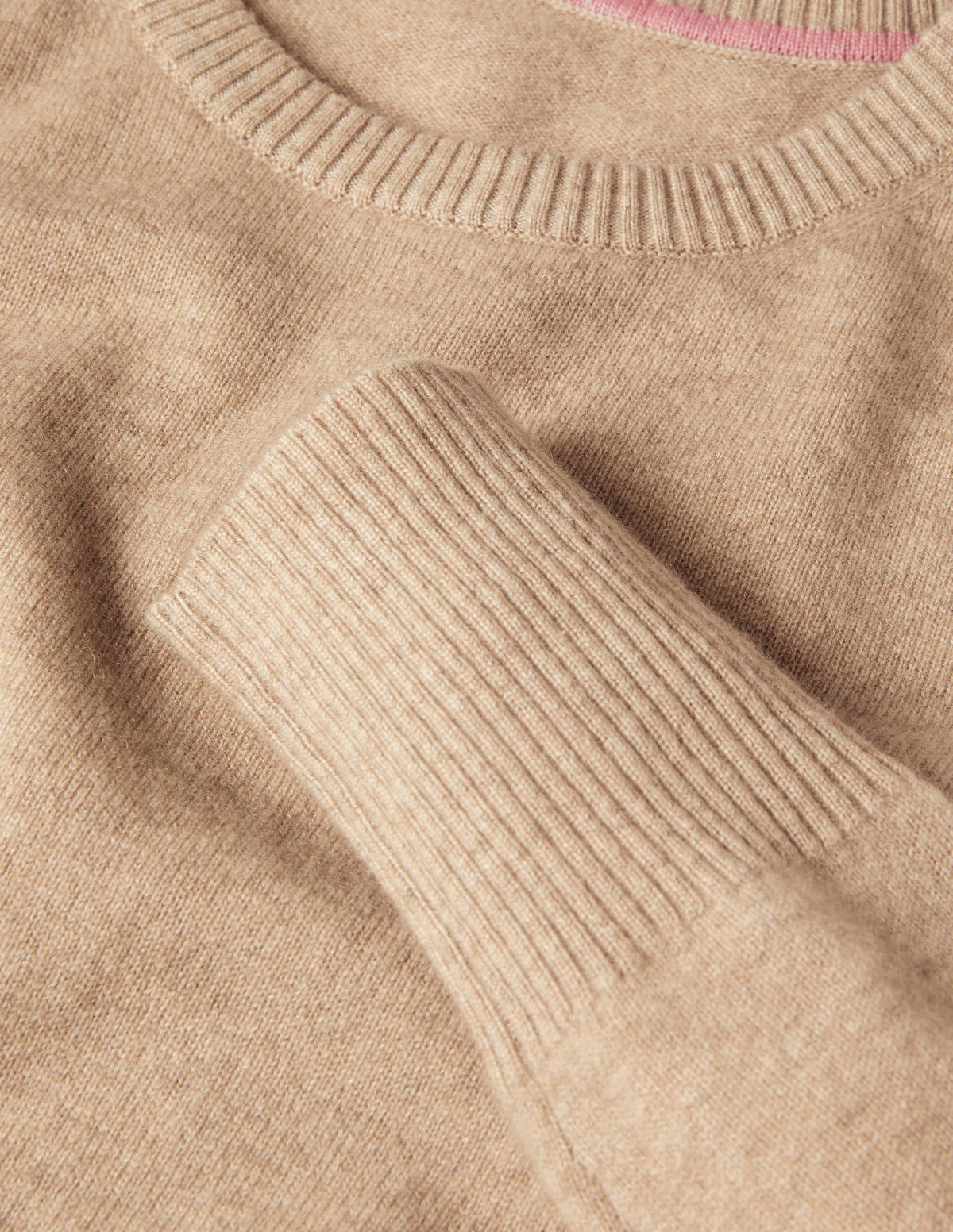 Cashmere Crew Neck Sweater-Chinchilla Melange - Image 6