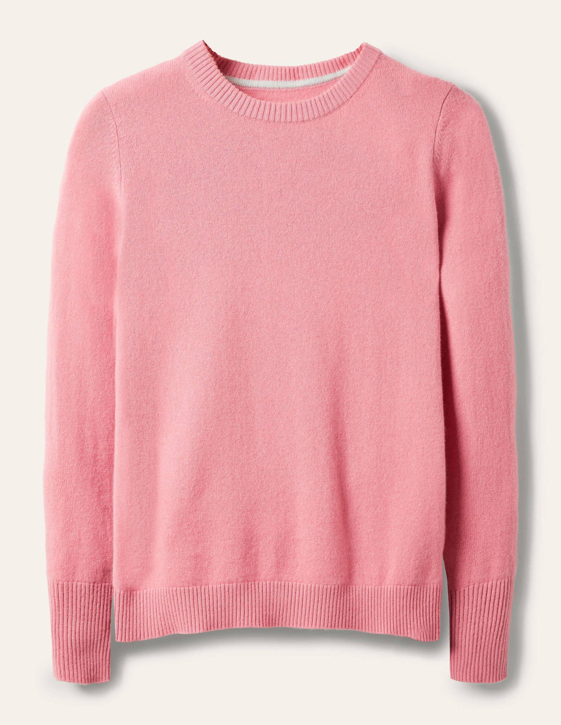 Cashmere Crew Neck Sweater-Formica Pink-5