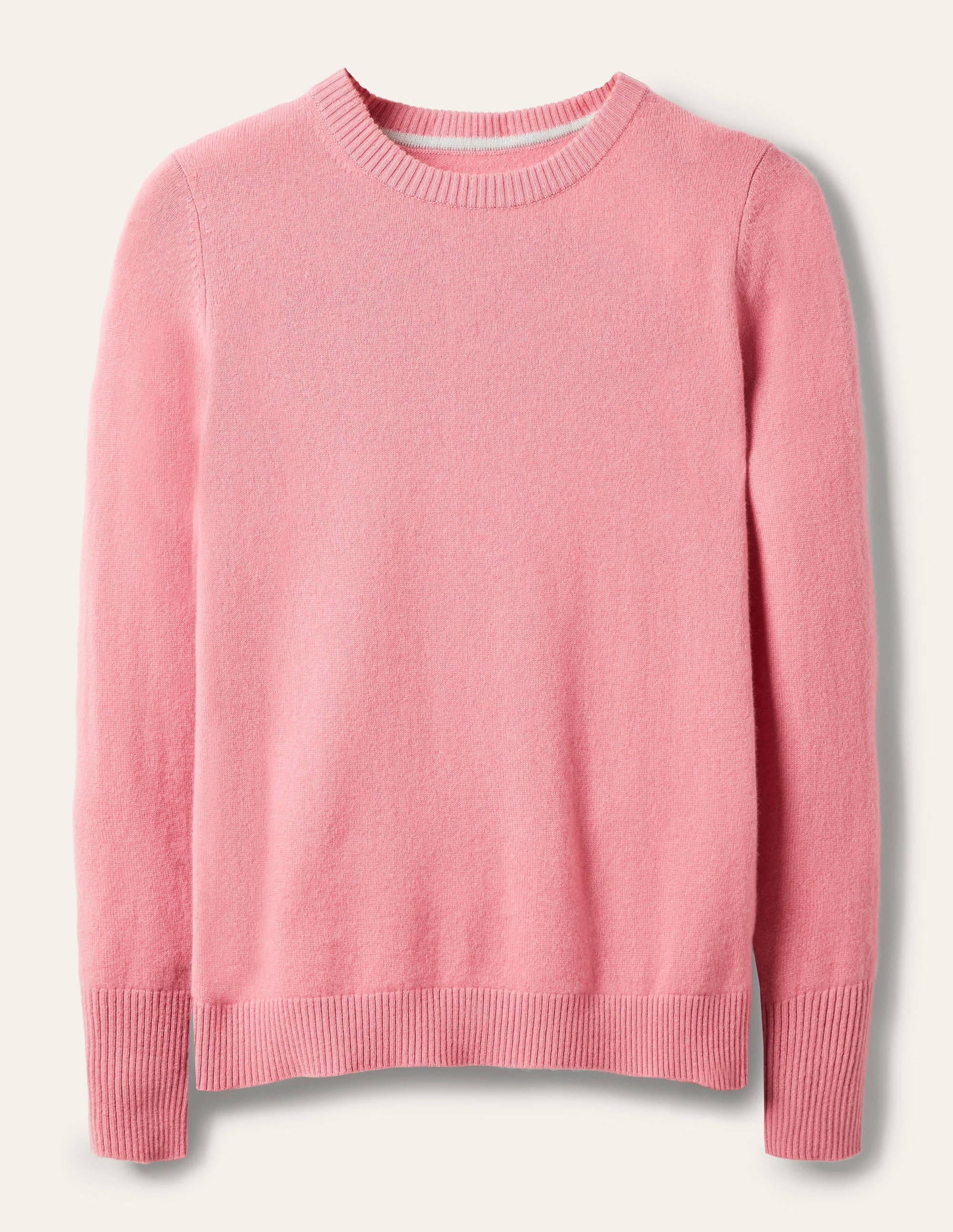 Cashmere Crew Neck Sweater-Formica Pink - Image 5