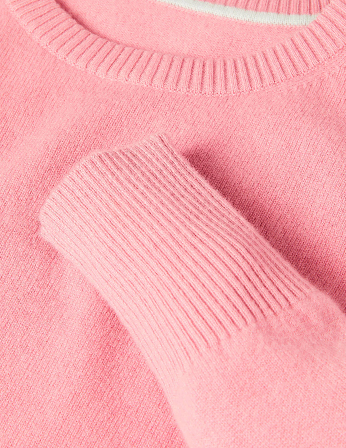 Cashmere Crew Neck Sweater-Formica Pink - Image 6