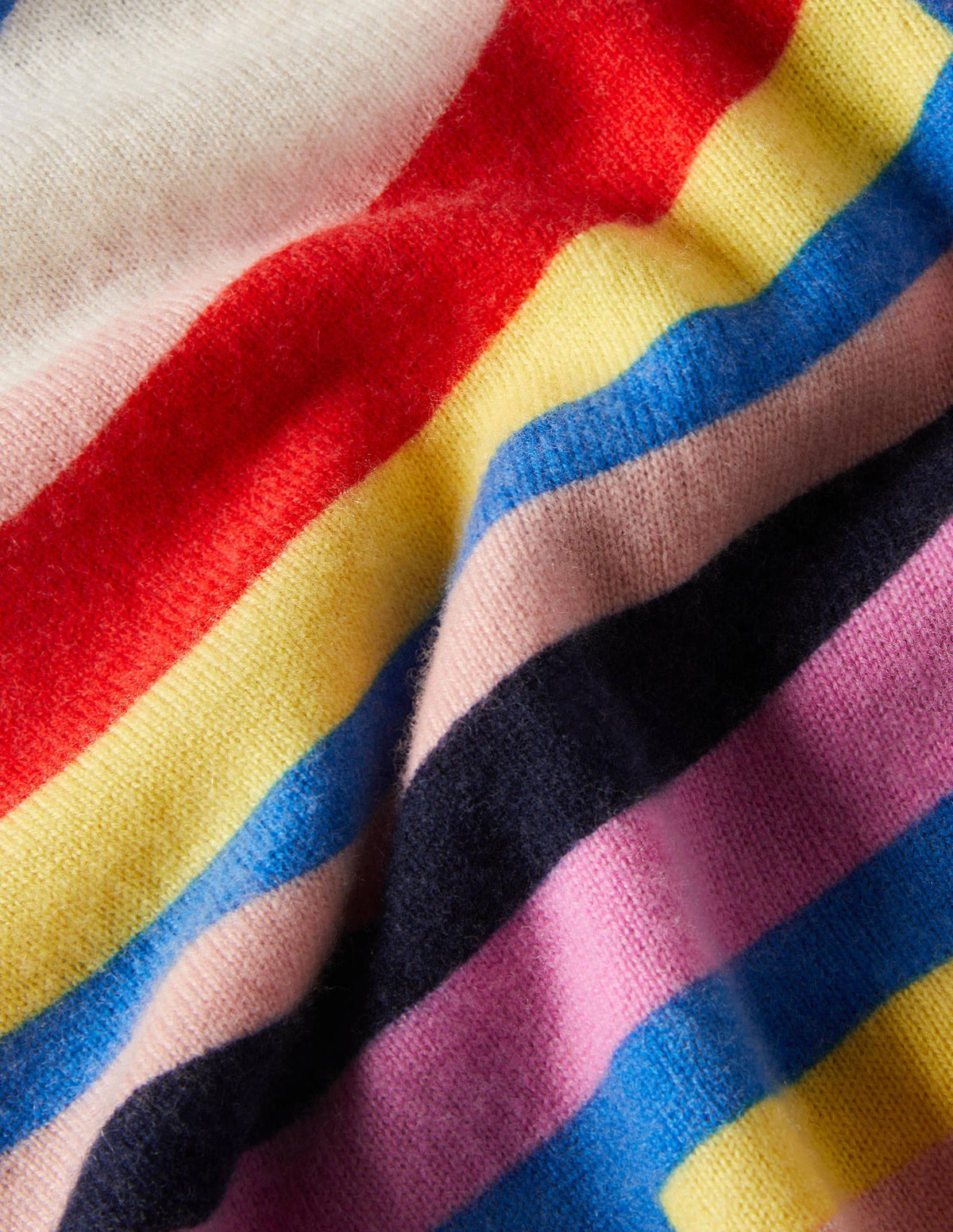 Margot Cashmere Sweater-Abstract Rainbow Stripe - Image 6
