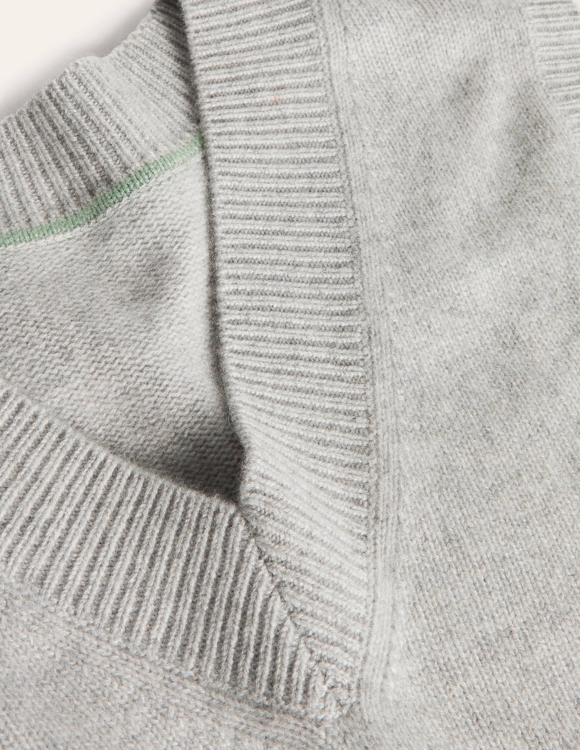 Cashmere Relaxed Sweater Vest-Grey Melange-6