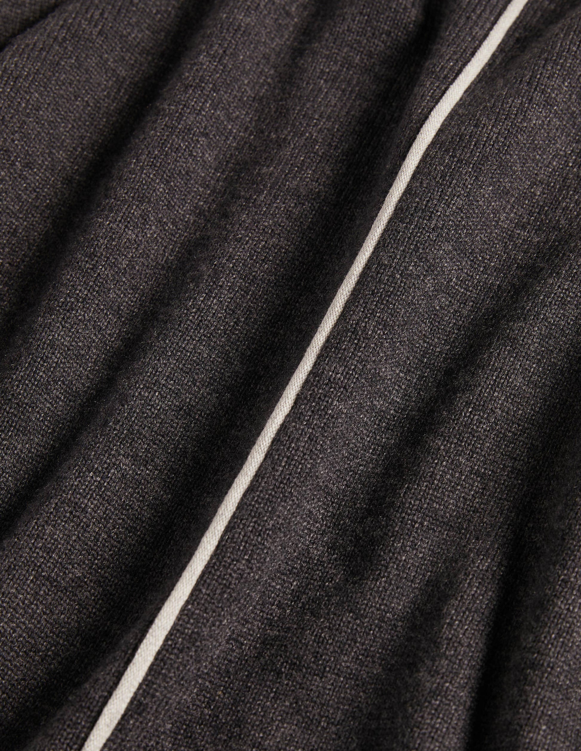 Oversized Crew Neck Sweater-Charcoal Melange-6