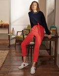 Oversized Crew Neck Sweater-Navy