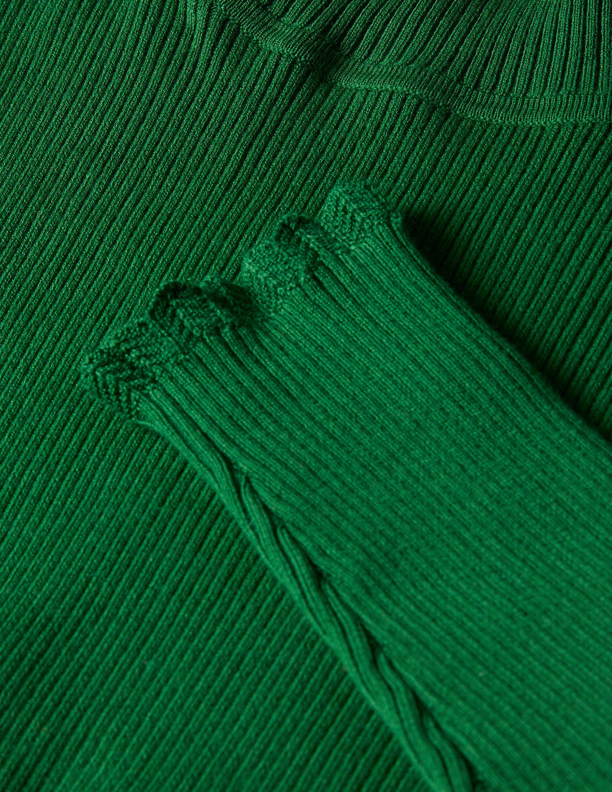 Scallop High Neck Sweater-Conifer - Image 6