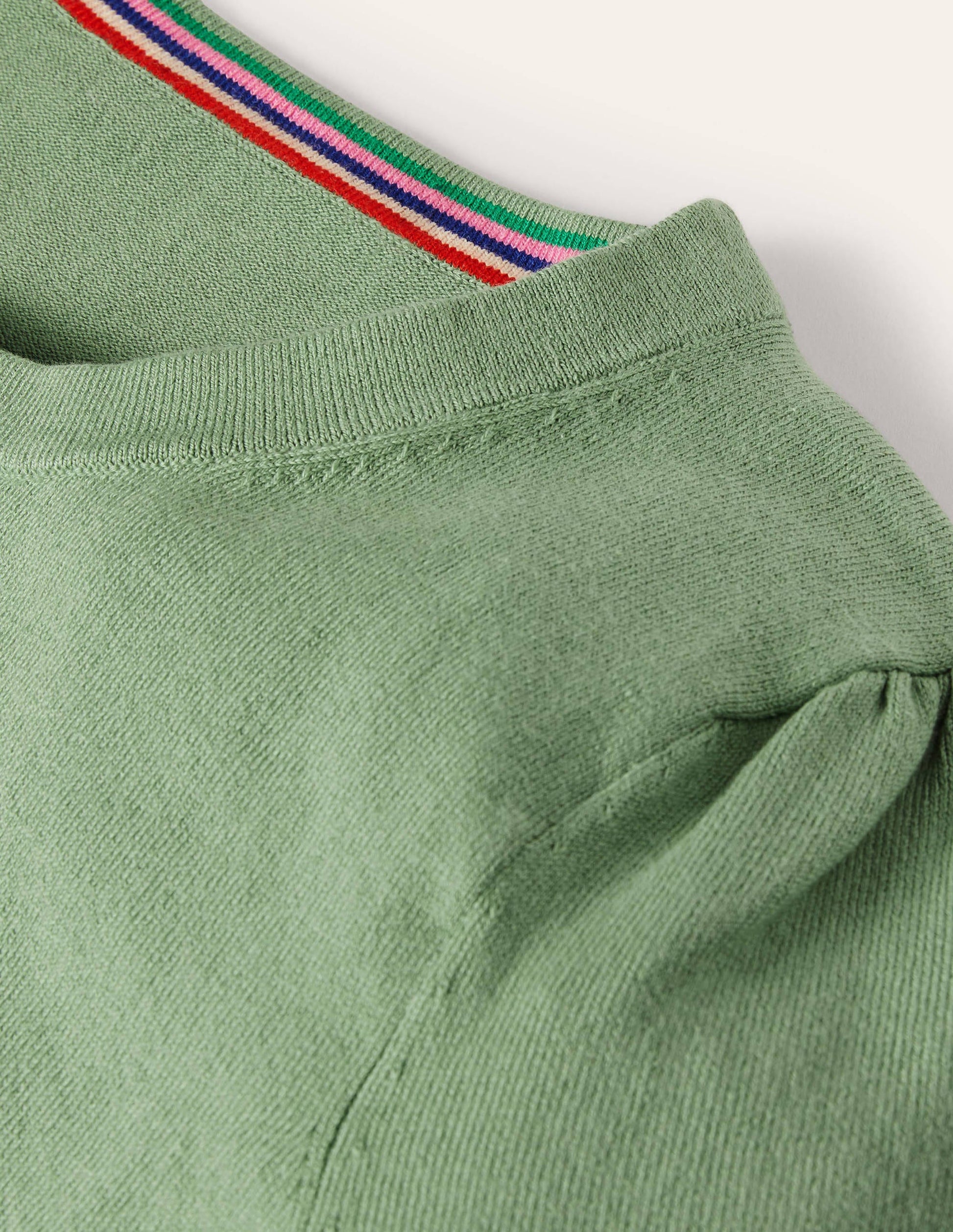Cotton Crew Knitted Top-Duck Egg-6