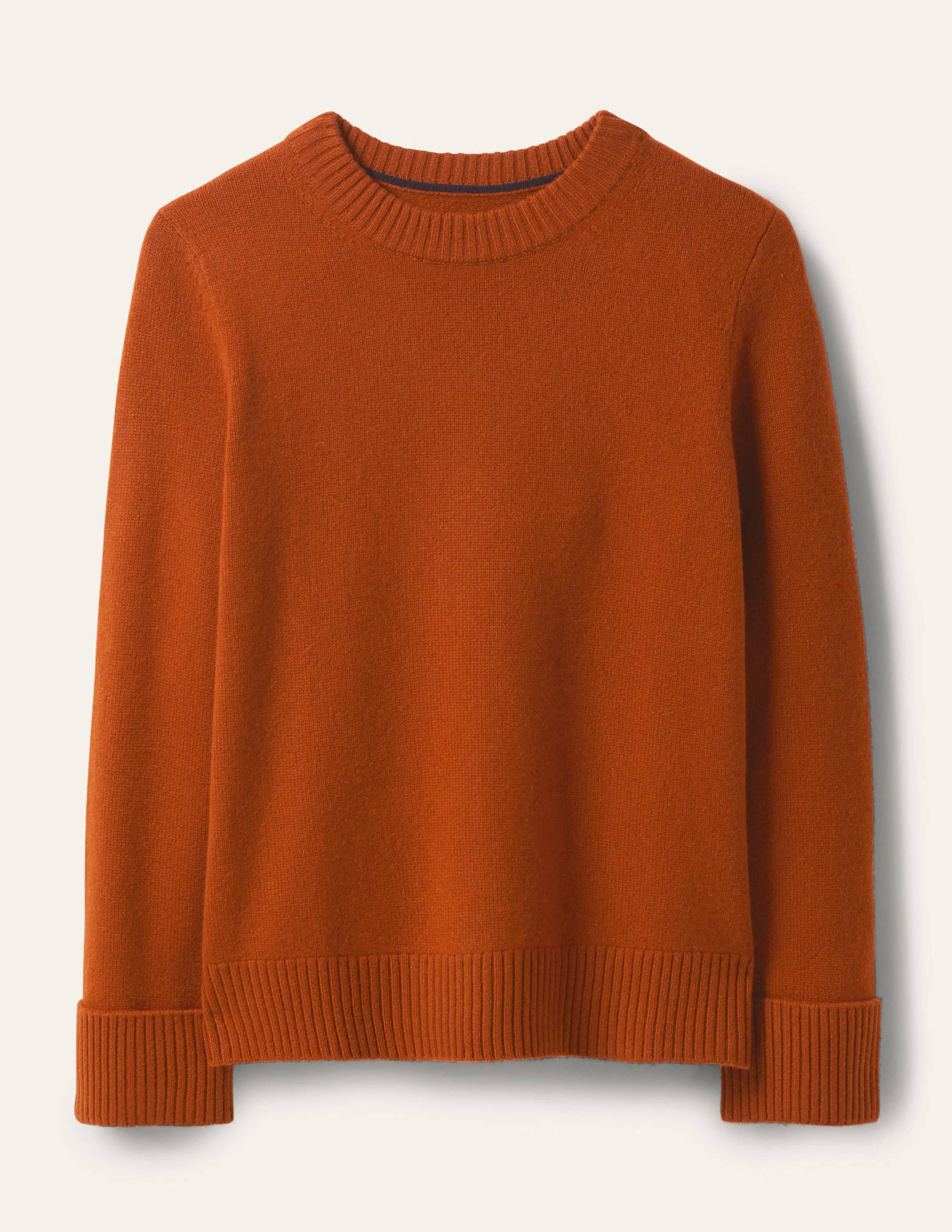 Cashmere Cuff Detail Sweater-Carnelian Red-5