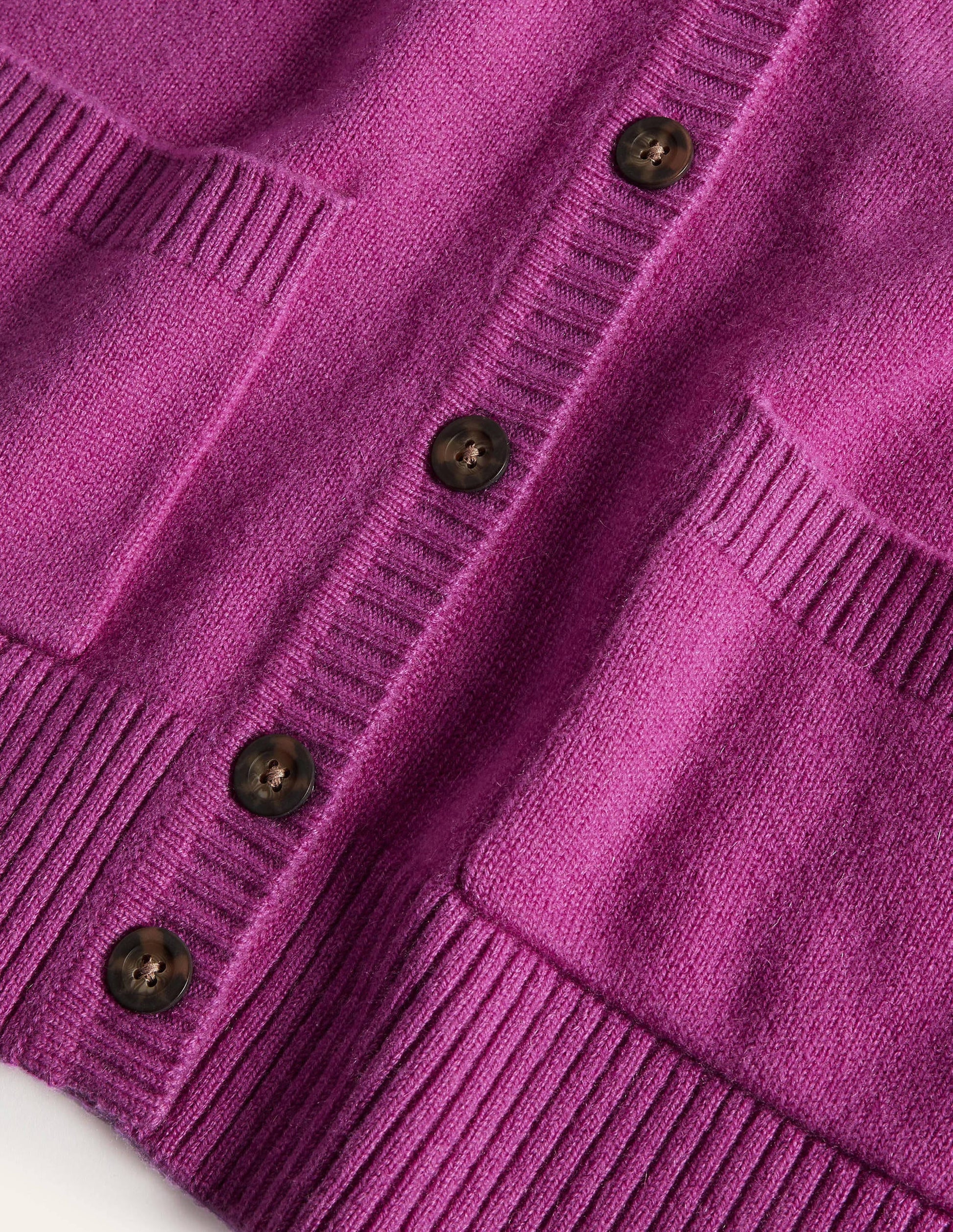 Cashmere Cuff Detail Cardigan-Regal Purple-6