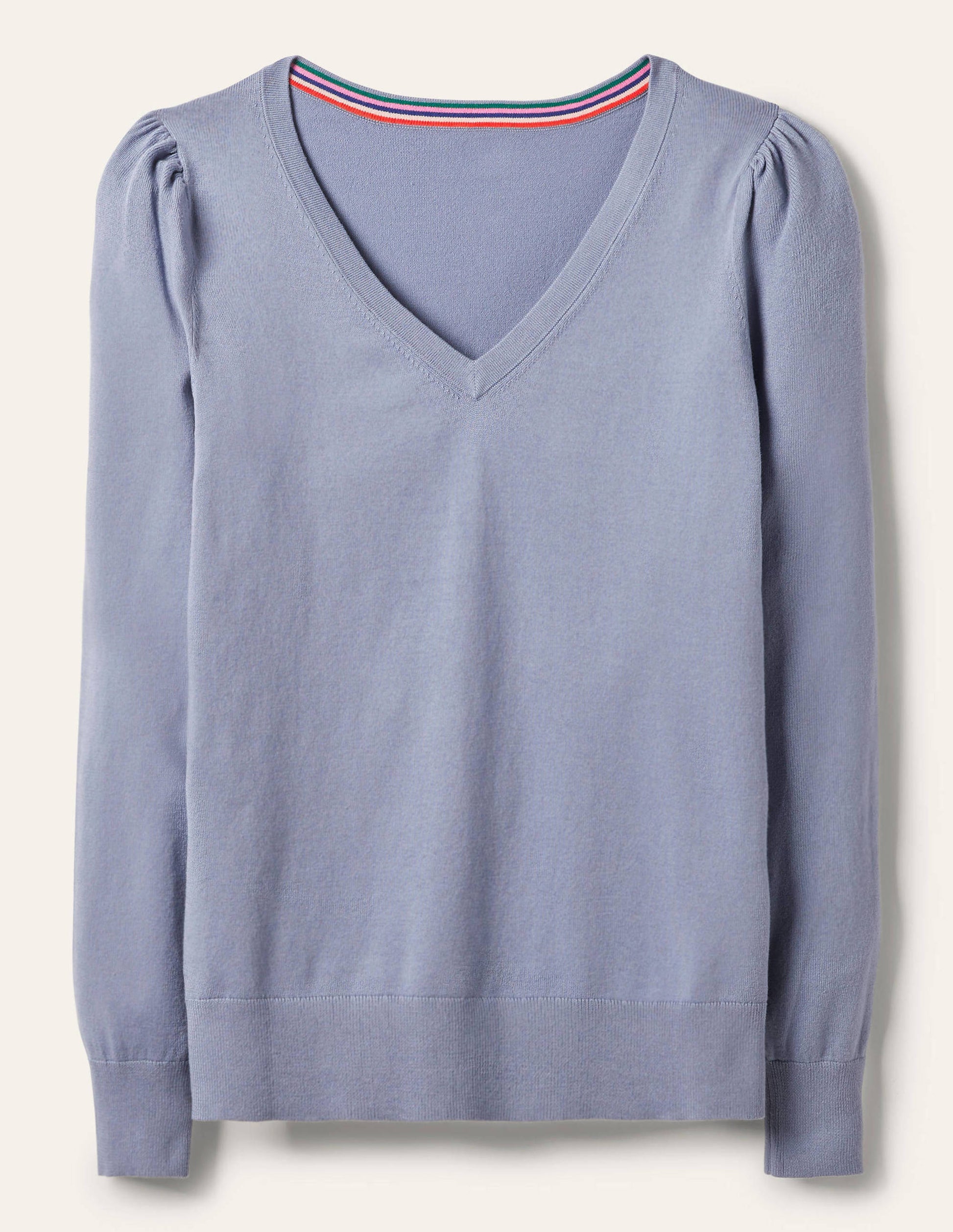 Cotton V-Neck Sweater-River-5