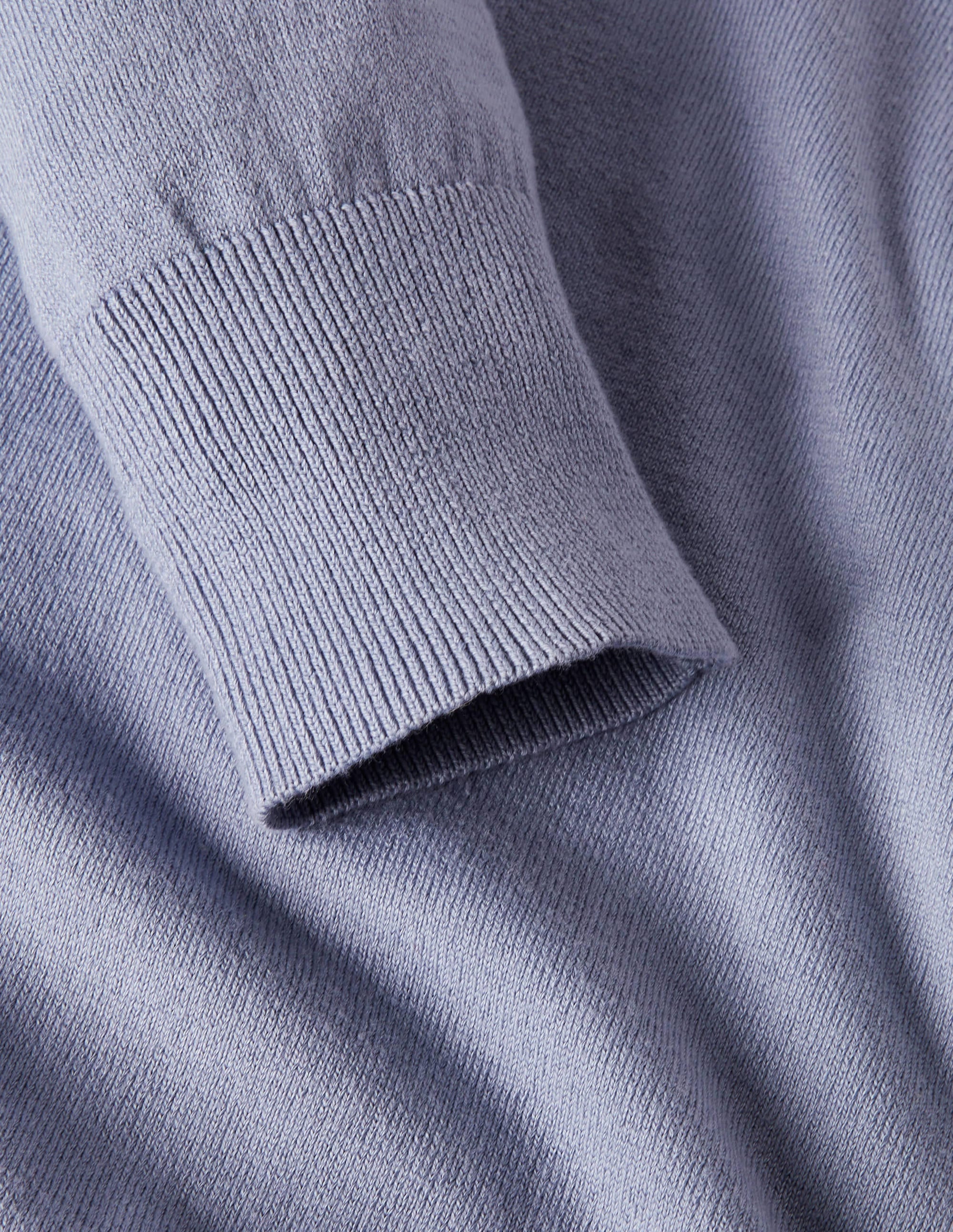 Cotton V-Neck Sweater-River - Image 6