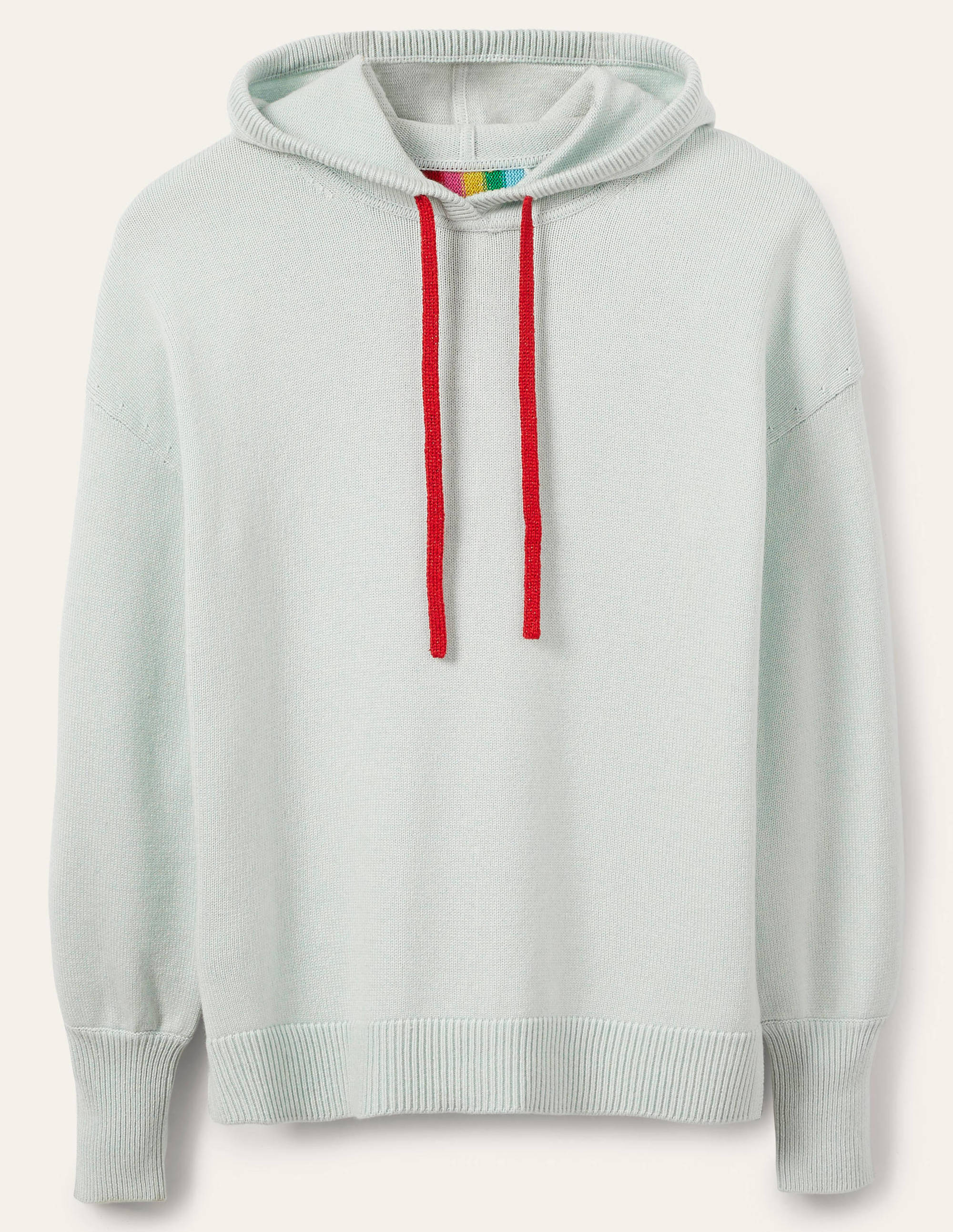 Knitted Relaxed Hoodie-Fresh Water - Image 5