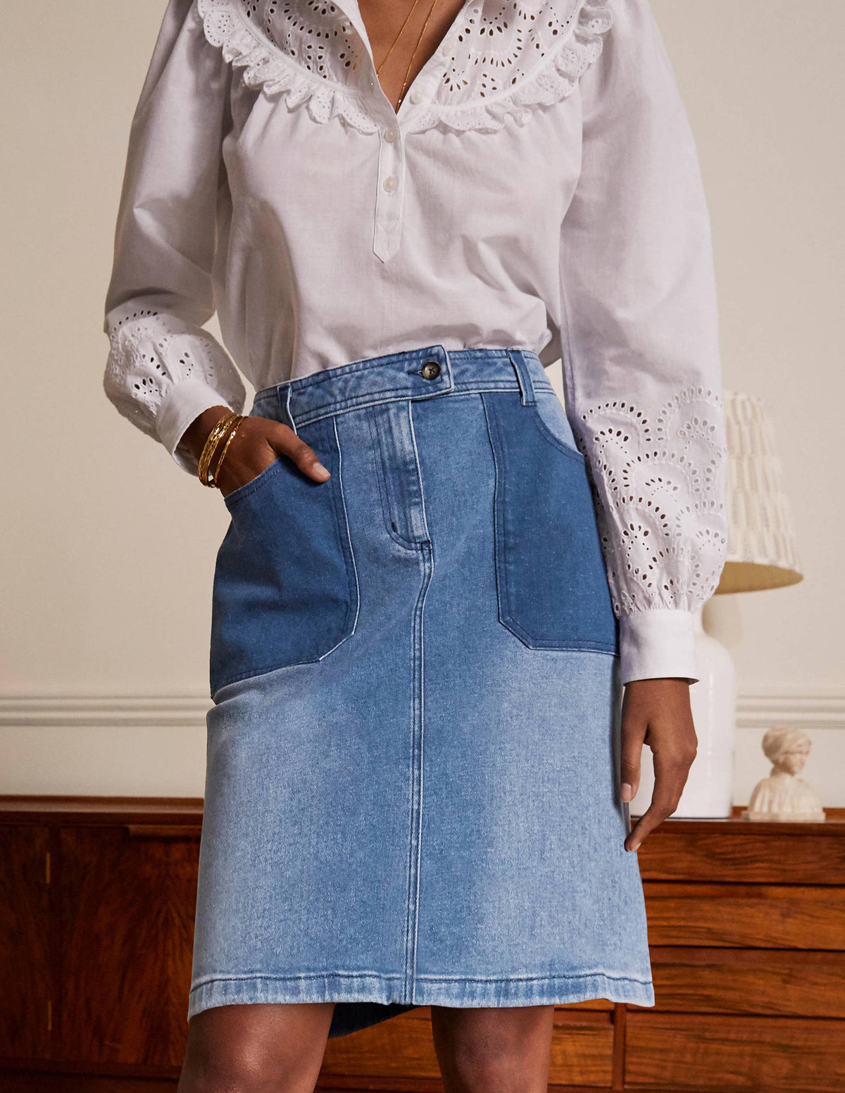 Cavendish Skirt-Light Vintage Contrast - Image 1