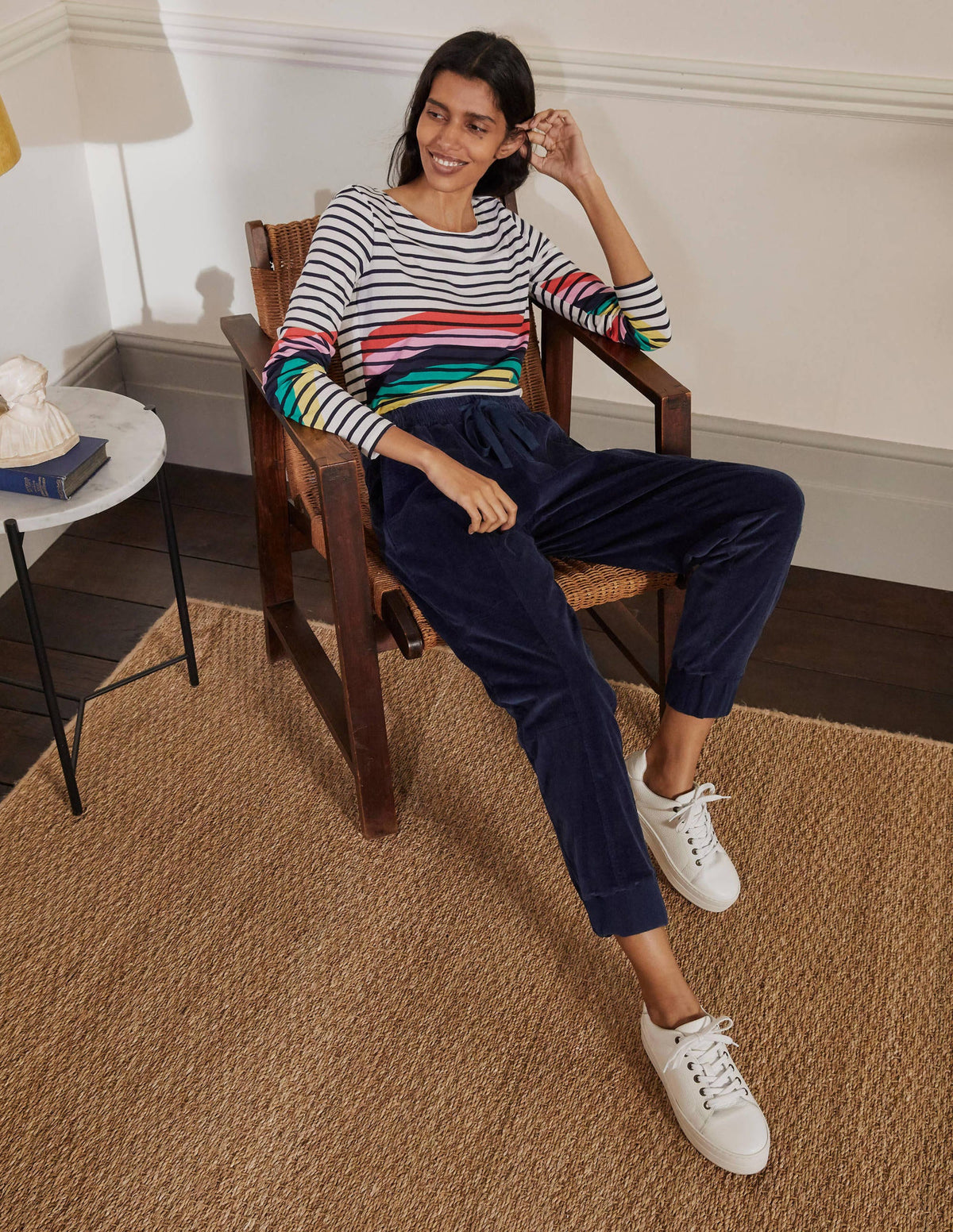 Dorset Cord Pants-Navy - Image 4
