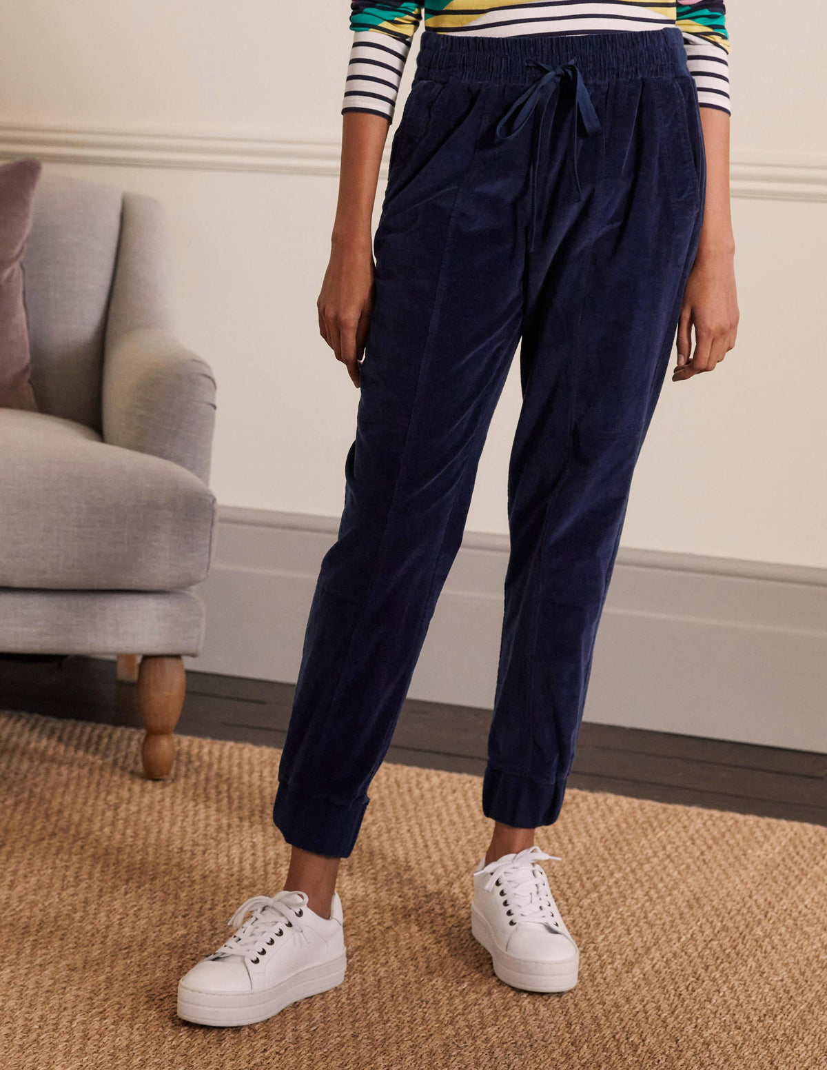 Dorset Cord Pants-Navy - Image 1