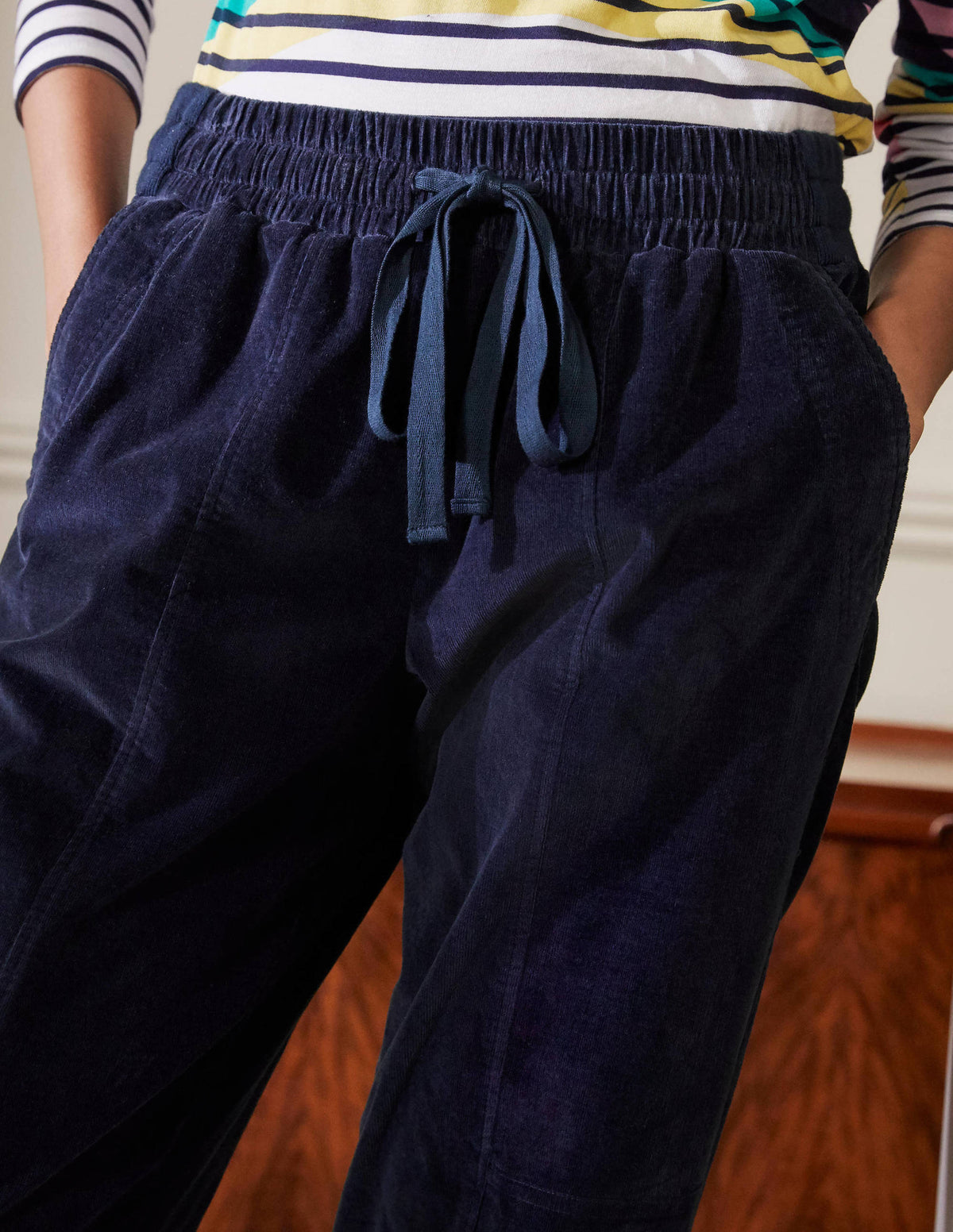 Dorset Cord Pants-Navy - Image 3