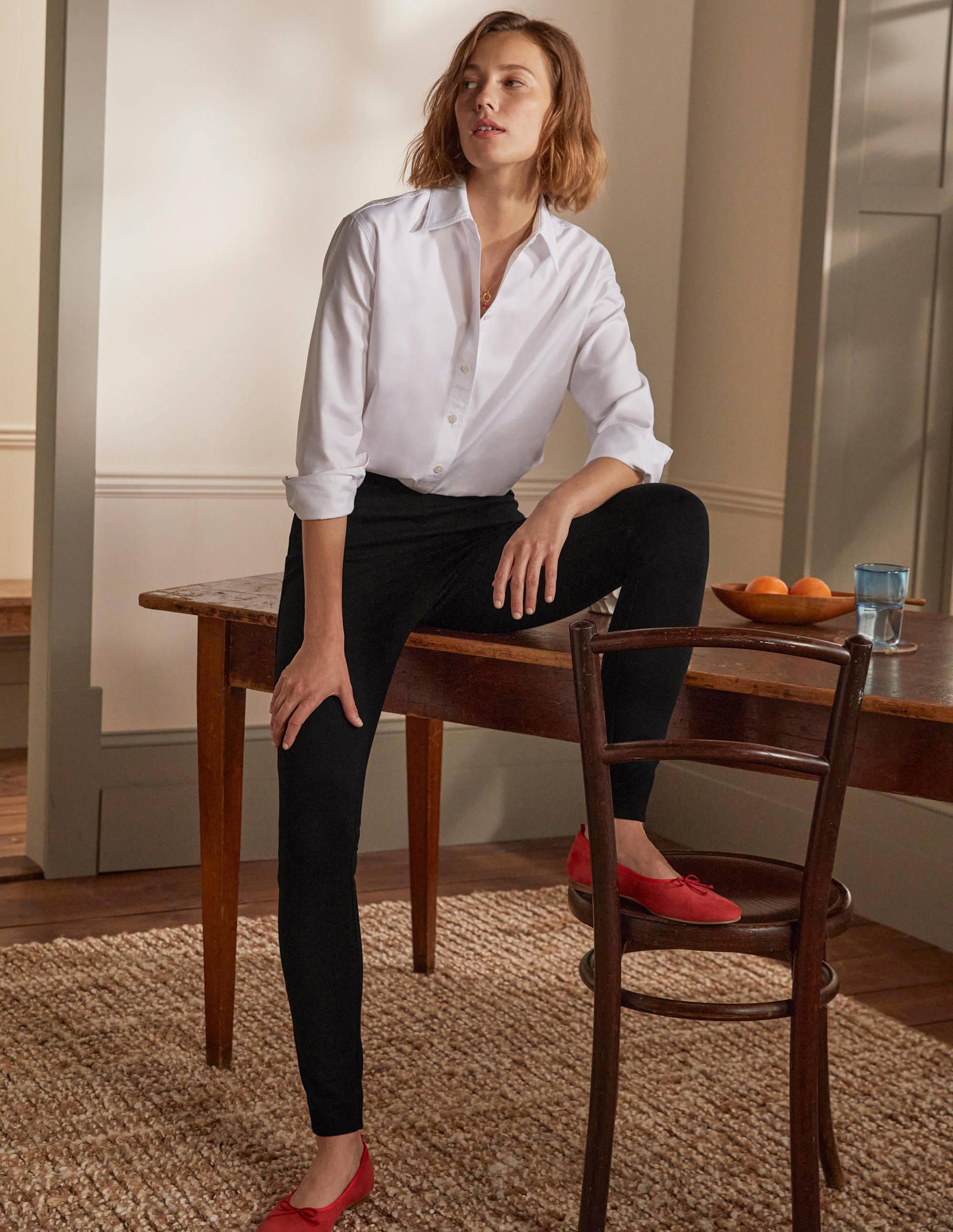 Stretch Jersey Leggings-Black - Image 4