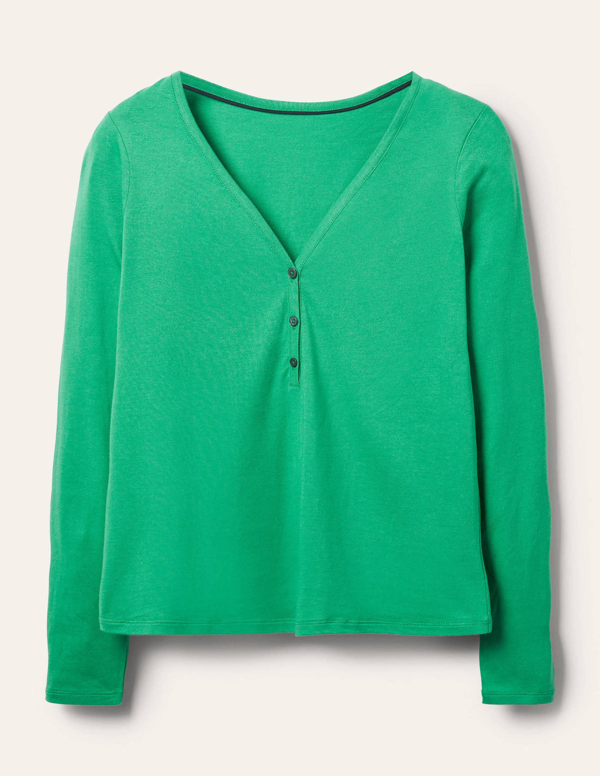 Emma Long Sleeve Pajama Top-Leafy Green-5