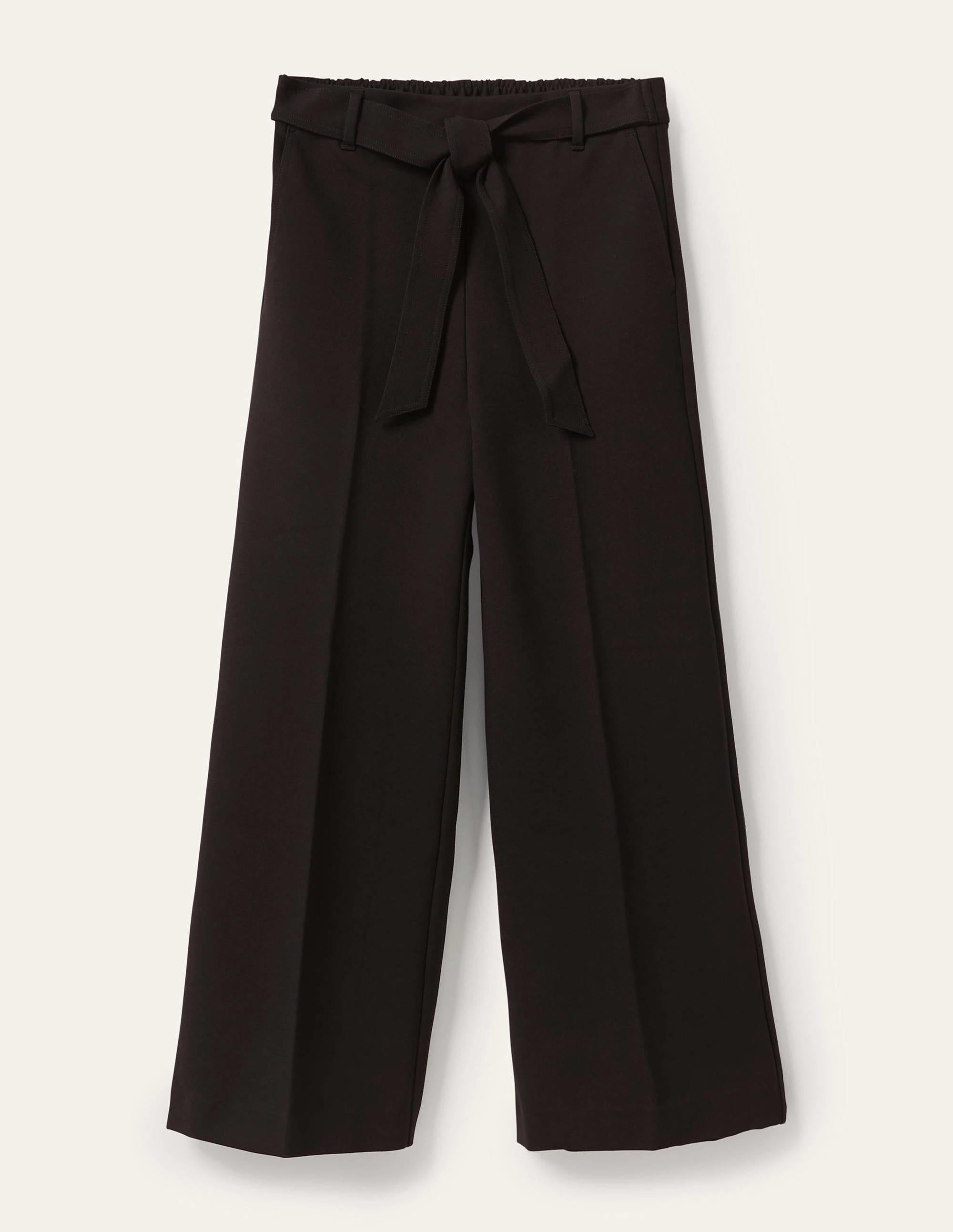 Jersey Pull-On Culottes-Black - Image 5
