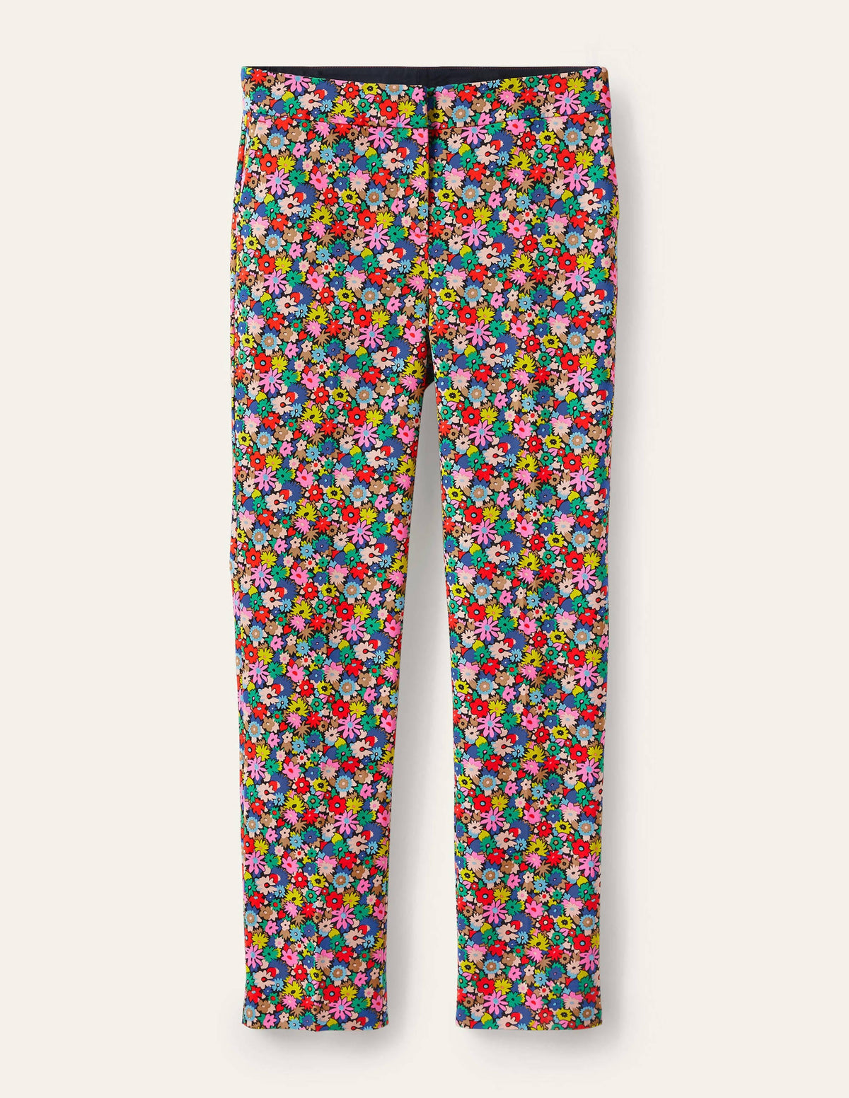 Richmond 7/8 Pants-Cherry Red, Paintbox Ditsy-6