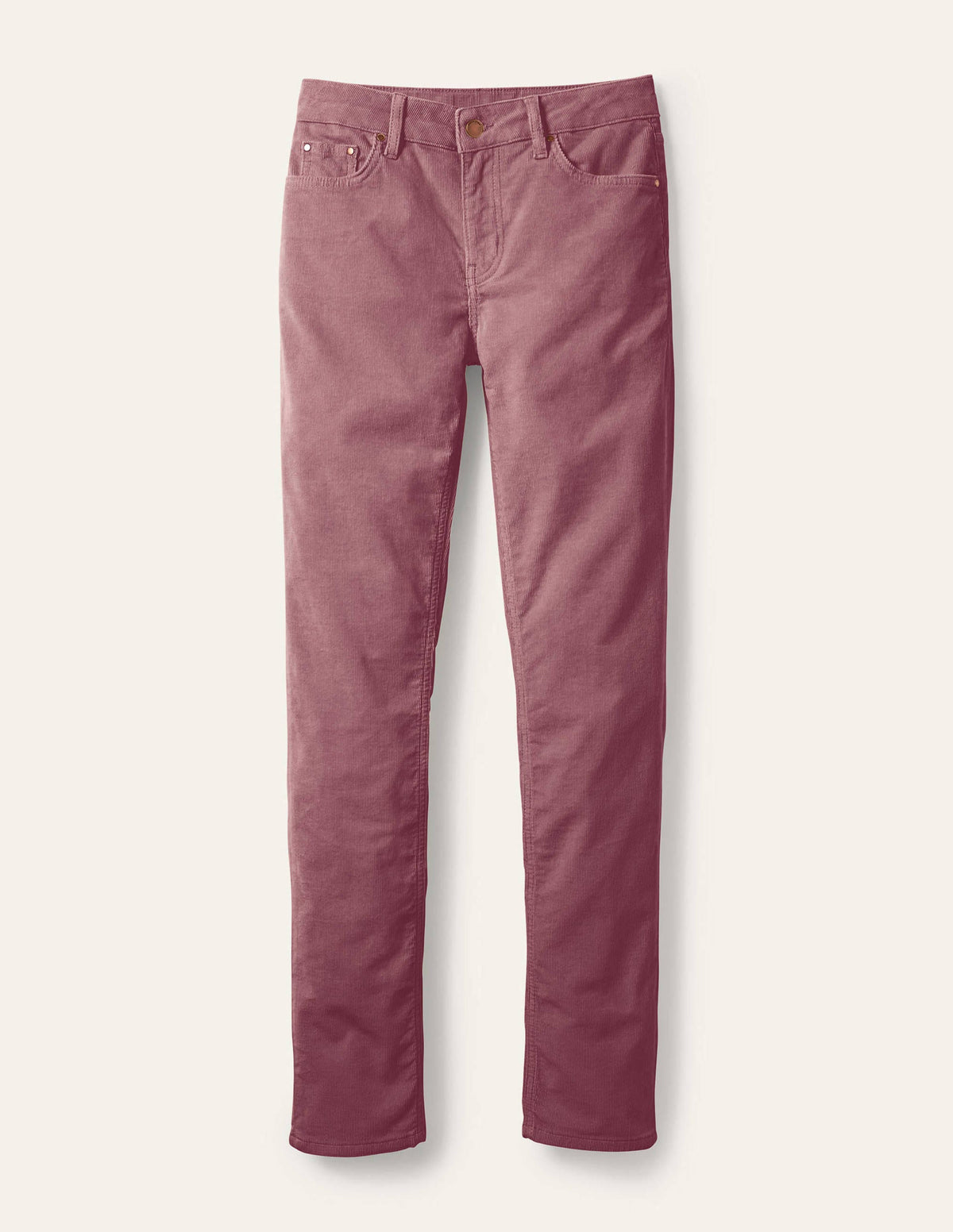 Corduroy Slim Straight Jeans-Mulled Wine-8