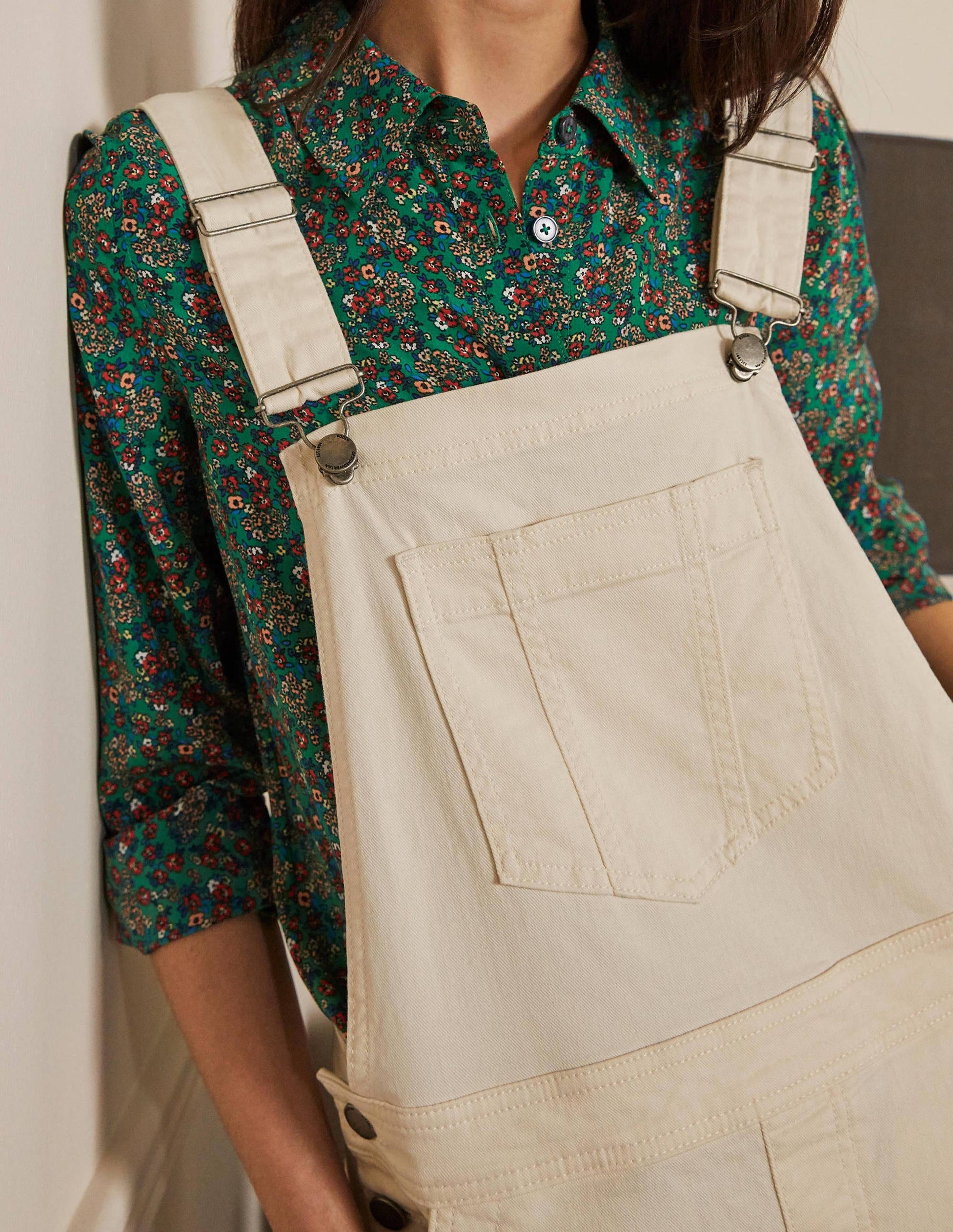 Girlfriend Overalls-Ecru-2
