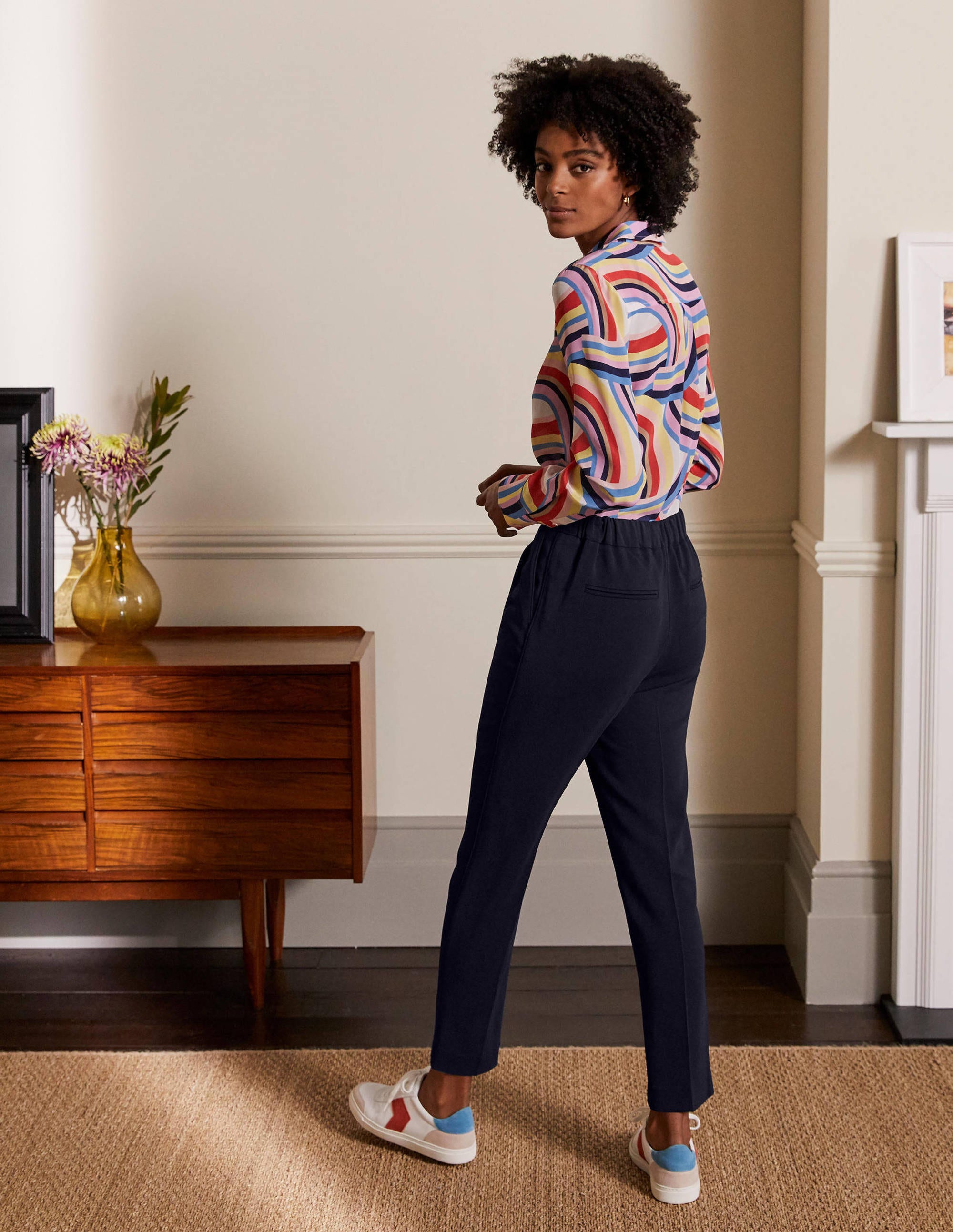 Albemarle Pull On Pants-Navy - Image 3