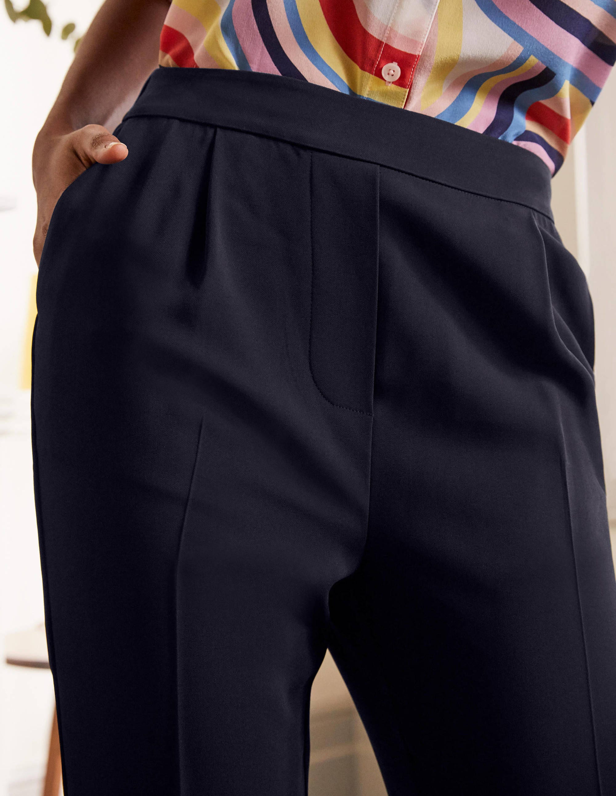 Albemarle Pull On Pants-Navy - Image 4
