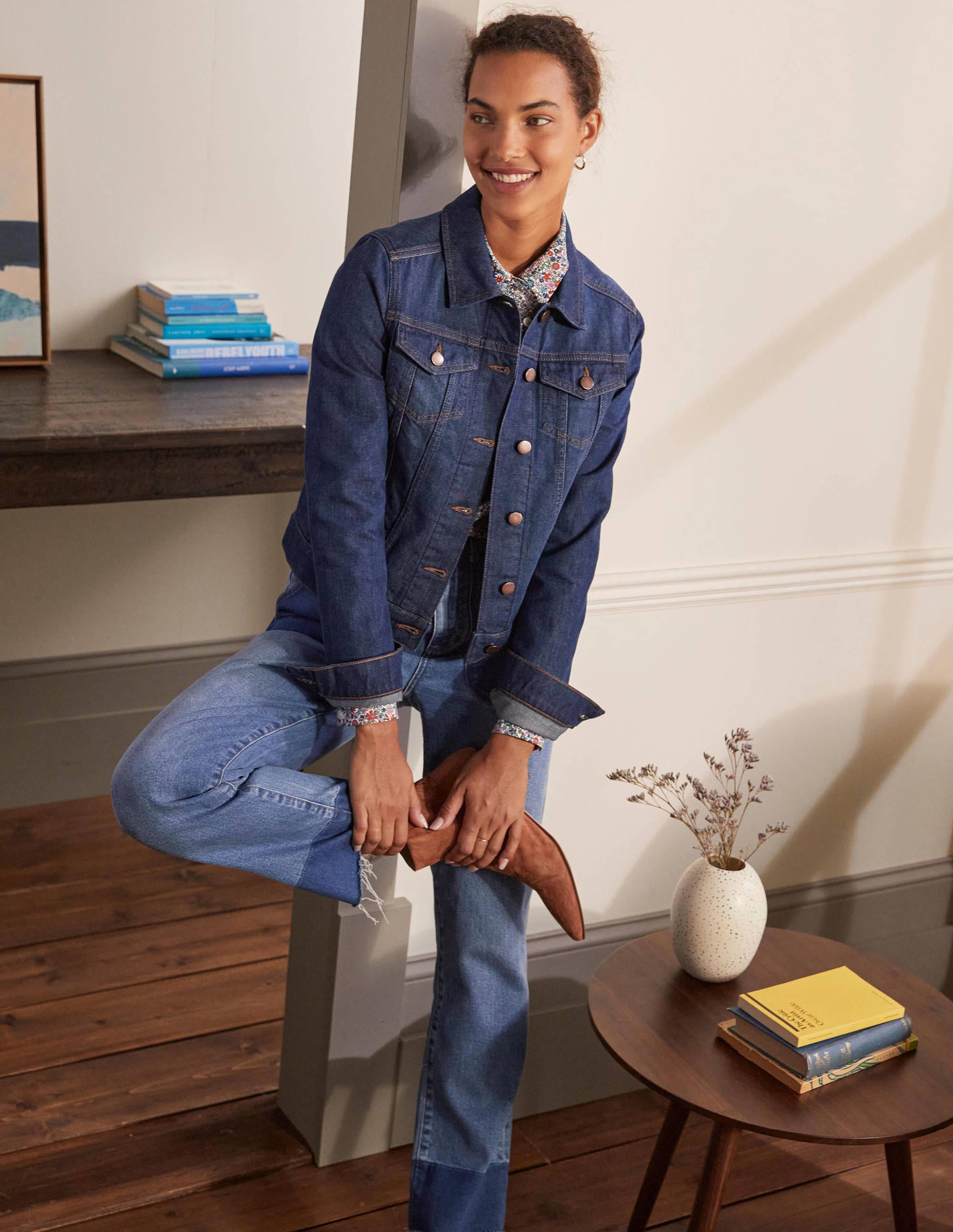 Classic Denim Jacket-Indigo - Image 1