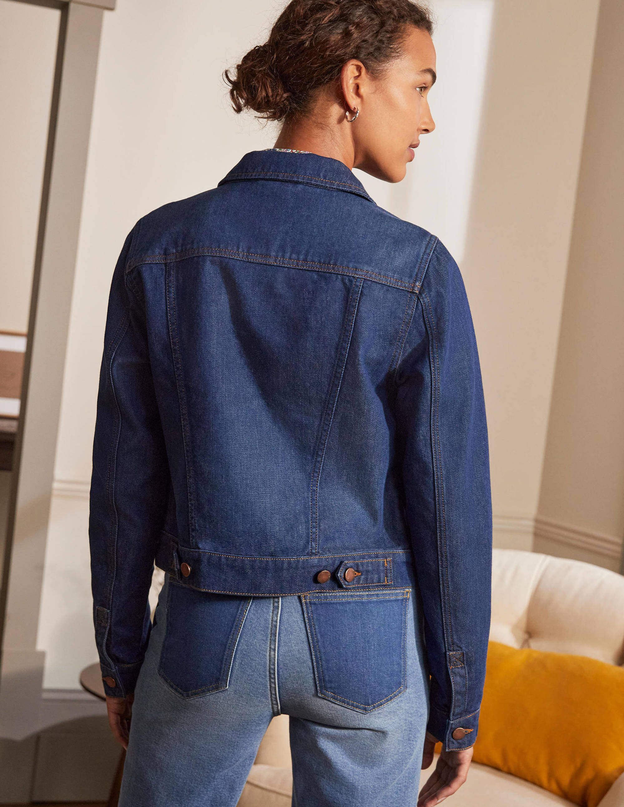 Classic Denim Jacket-Indigo - Image 3