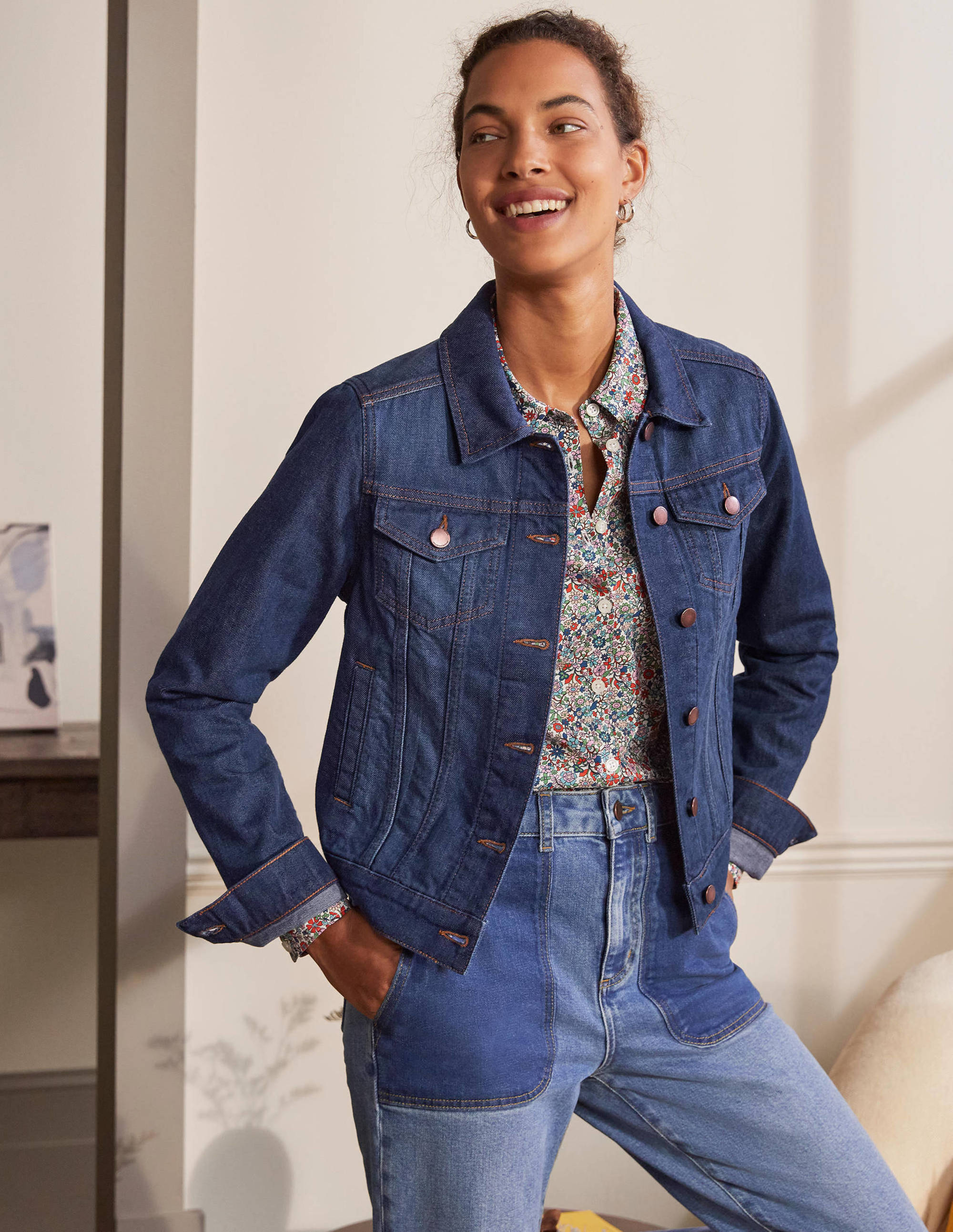 Classic Denim Jacket-Indigo - Image 4