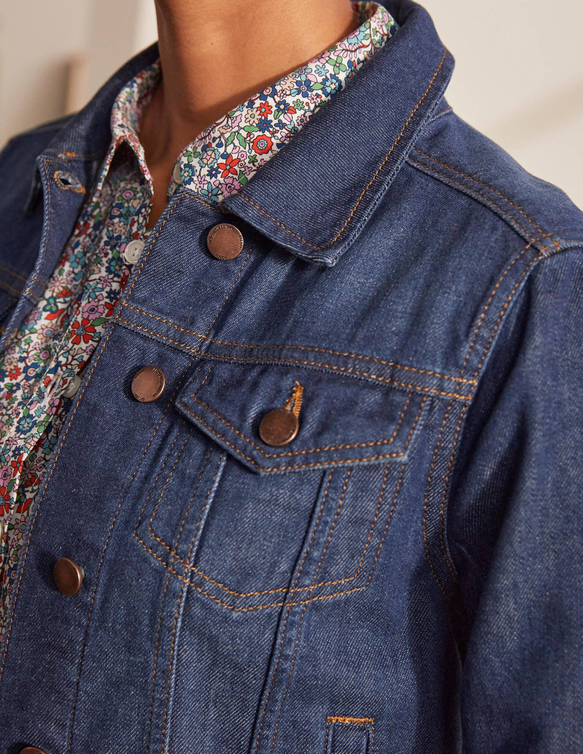 Classic Denim Jacket-Indigo - Image 5