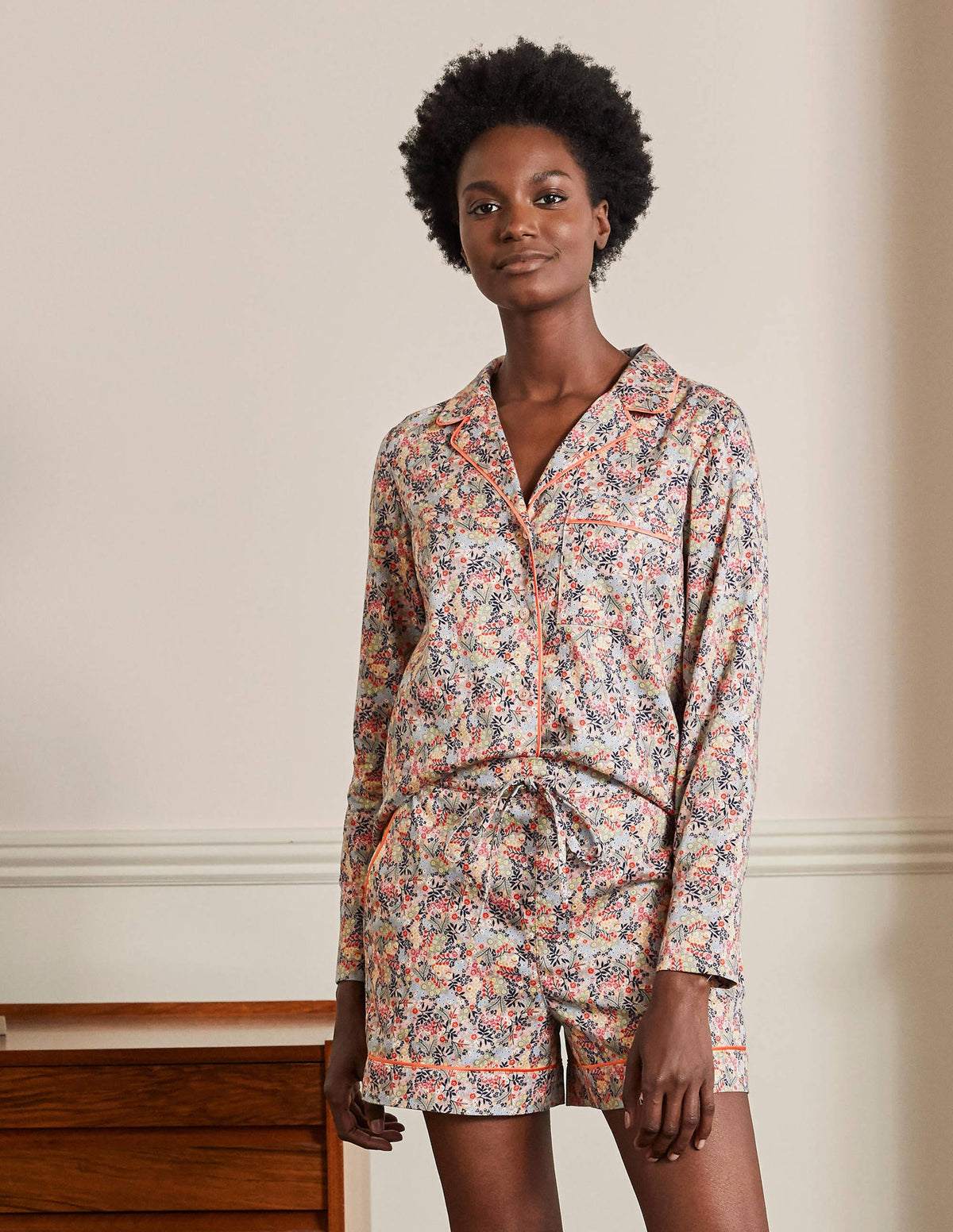 Cotton Pajama Shorts-Milkshake, Enchanting Forest - Image 3