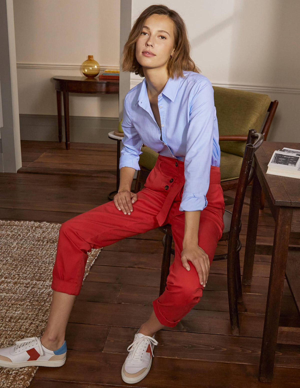 The Cotton Shirt-Blue Oxford-4