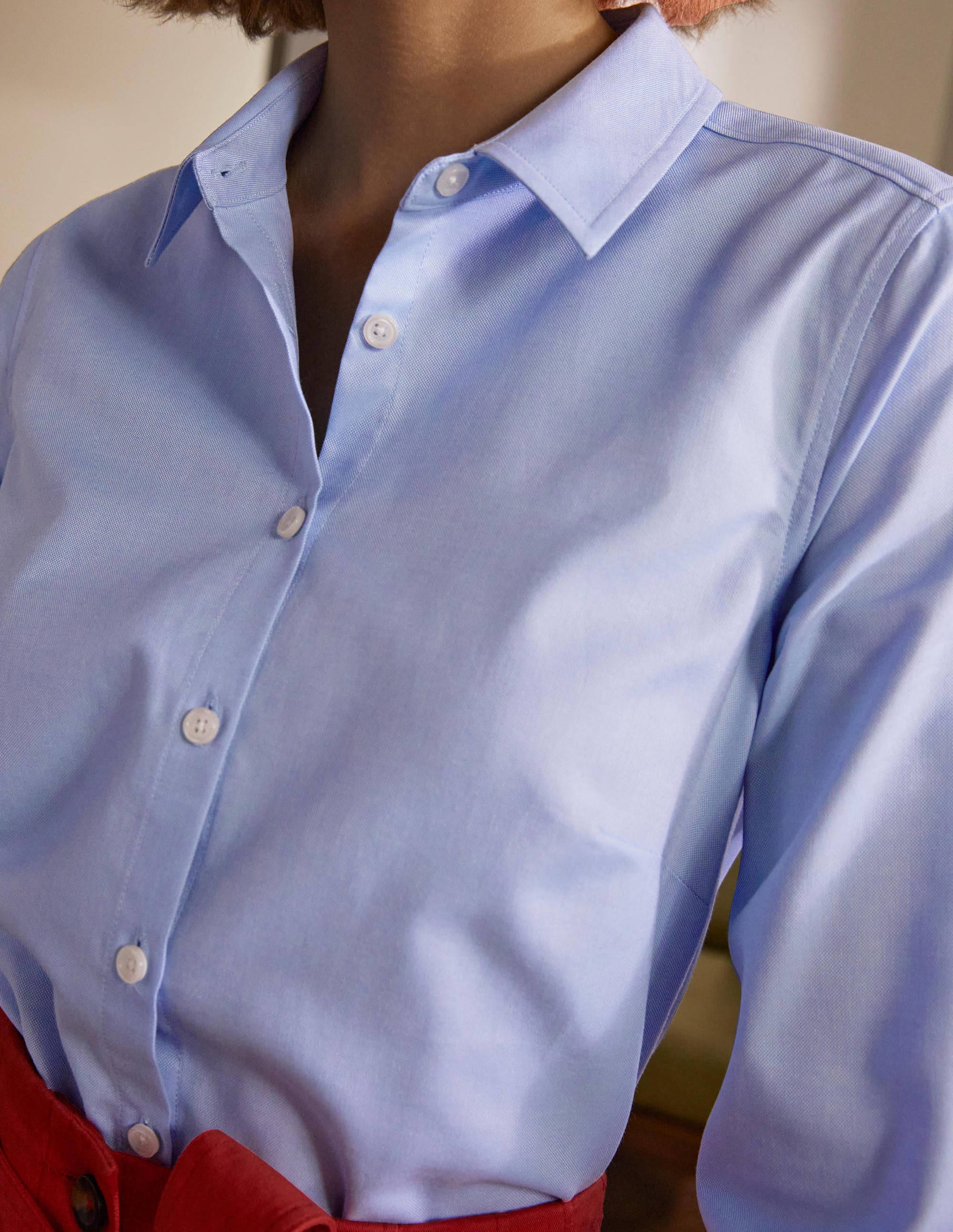 The Cotton Shirt-Blue Oxford - Image 1
